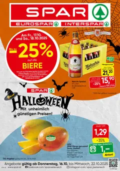 Spar Flugblatt - Vorarlberg ab 16.10.2025 gültig