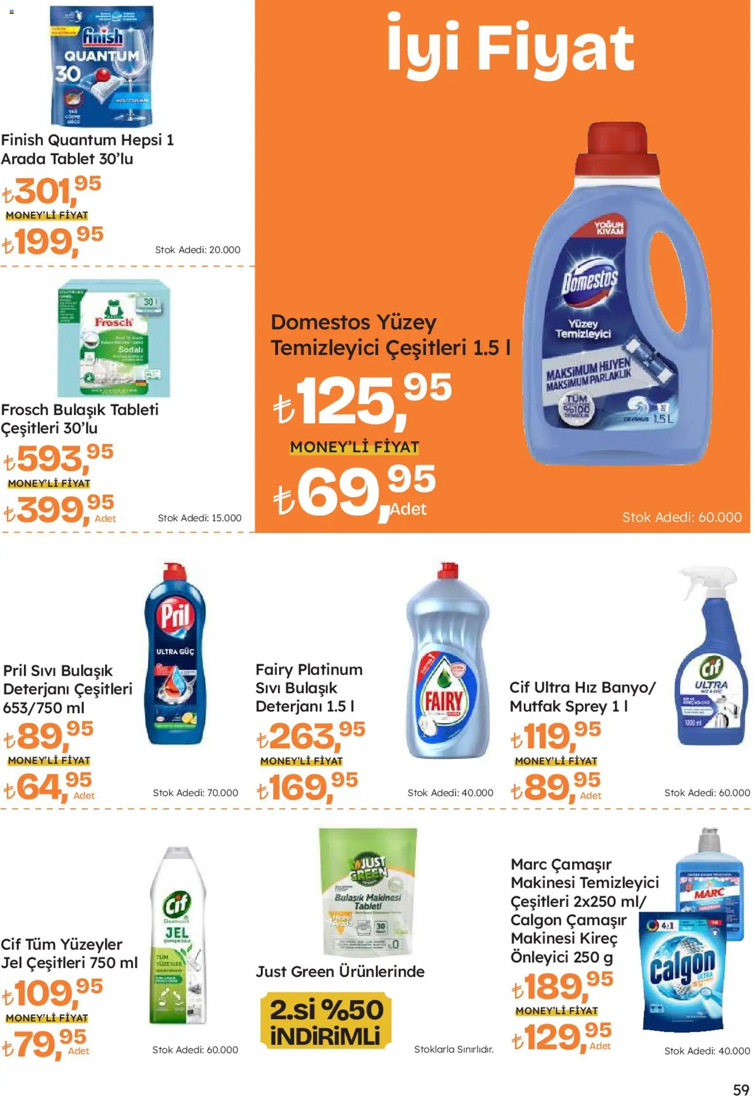 Migros Katalog - Migroskop - 08.01.2026 tarihinden itibaren geçerlidir | Sayfa: 59 | Ürünler: Yüzey temizleyici, Tablet, Bulaşık makinesi