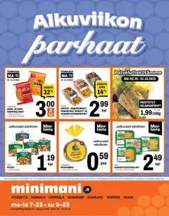 Minimani-mainoslehti voimassa 20.10.2025 alkaen