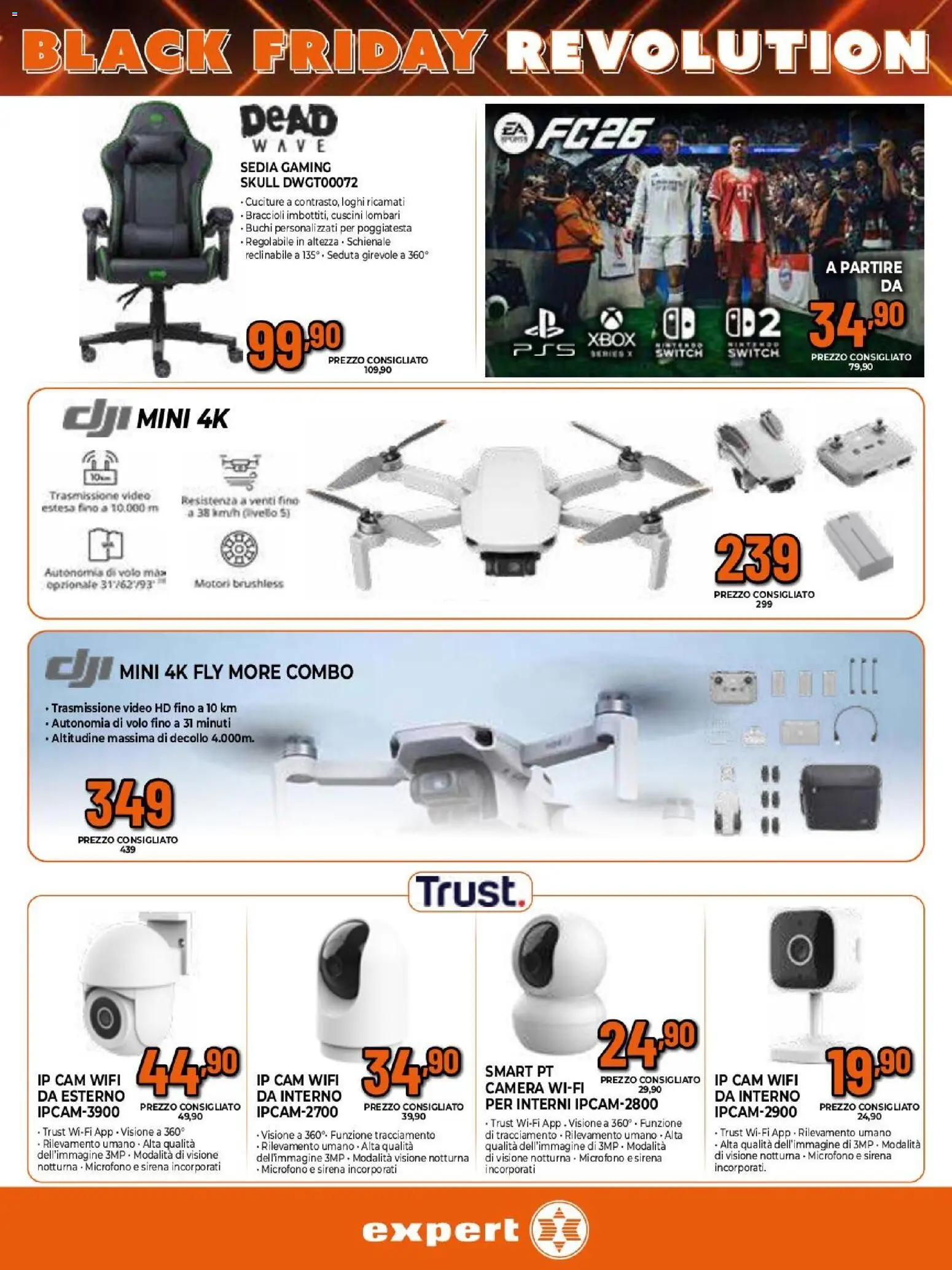 Volantino Expert del 26.11.2025 | Pagina: 18 | Prodotti: Video, Xbox, Microfono, Sedia