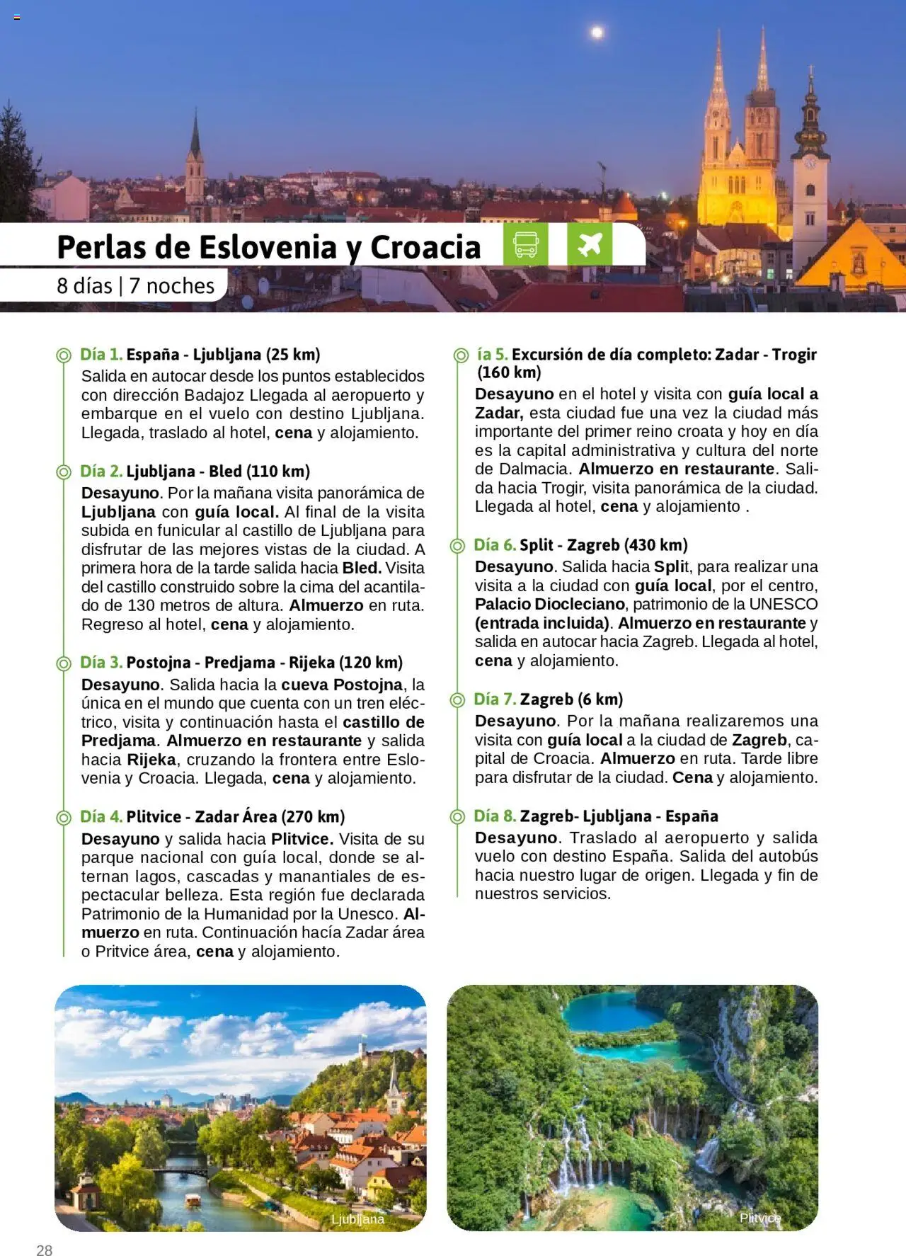 Viajes El Corte Inglés - Catálogo Junta de Extremadura │ válido desde el 01.03.2025 | Página: 28