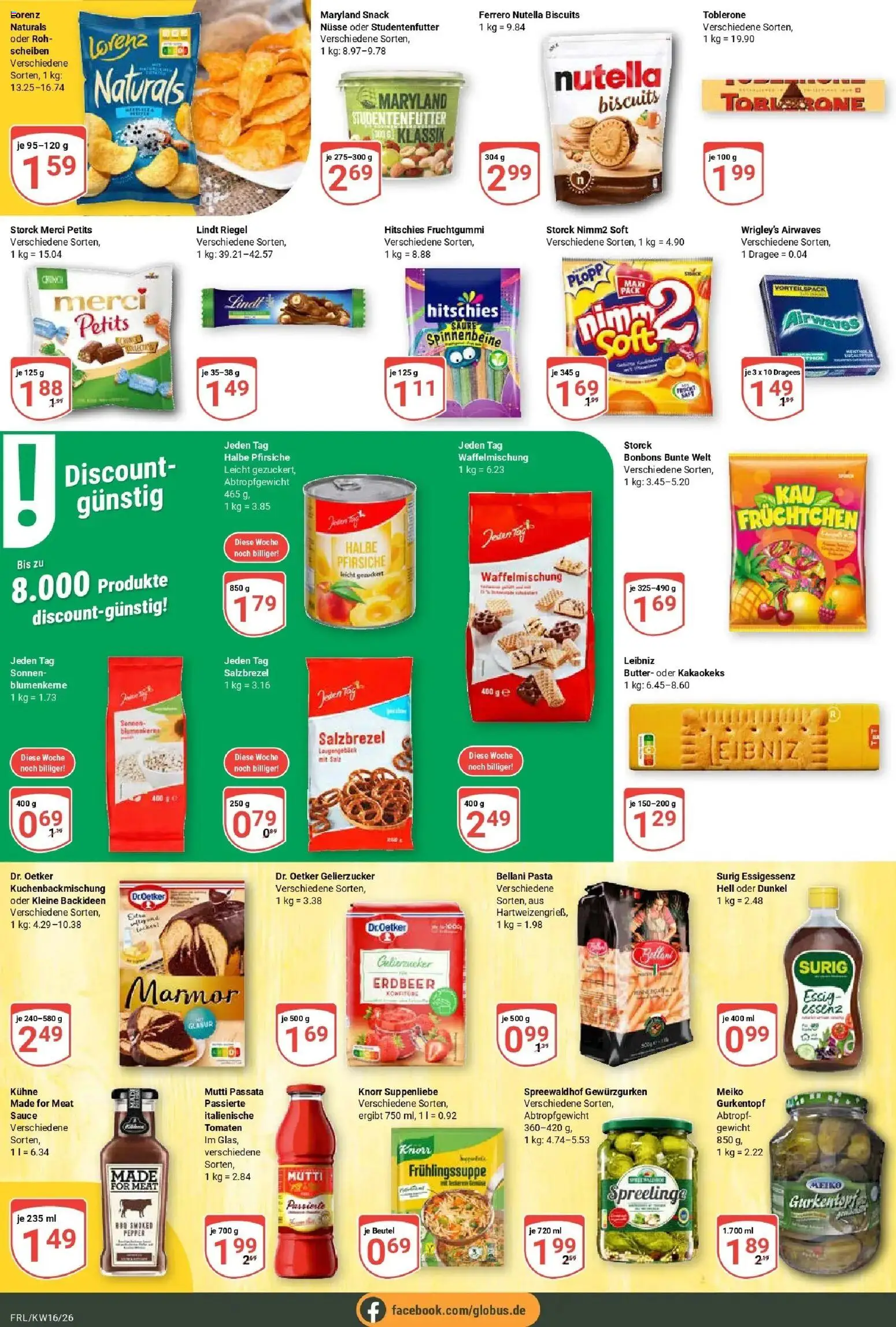 Globus Prospekt Freilassing	 – gültig ab 12.04.2026 | Seite: 14 | Produkte: Gelierzucker, Butter, Essig, Knorr