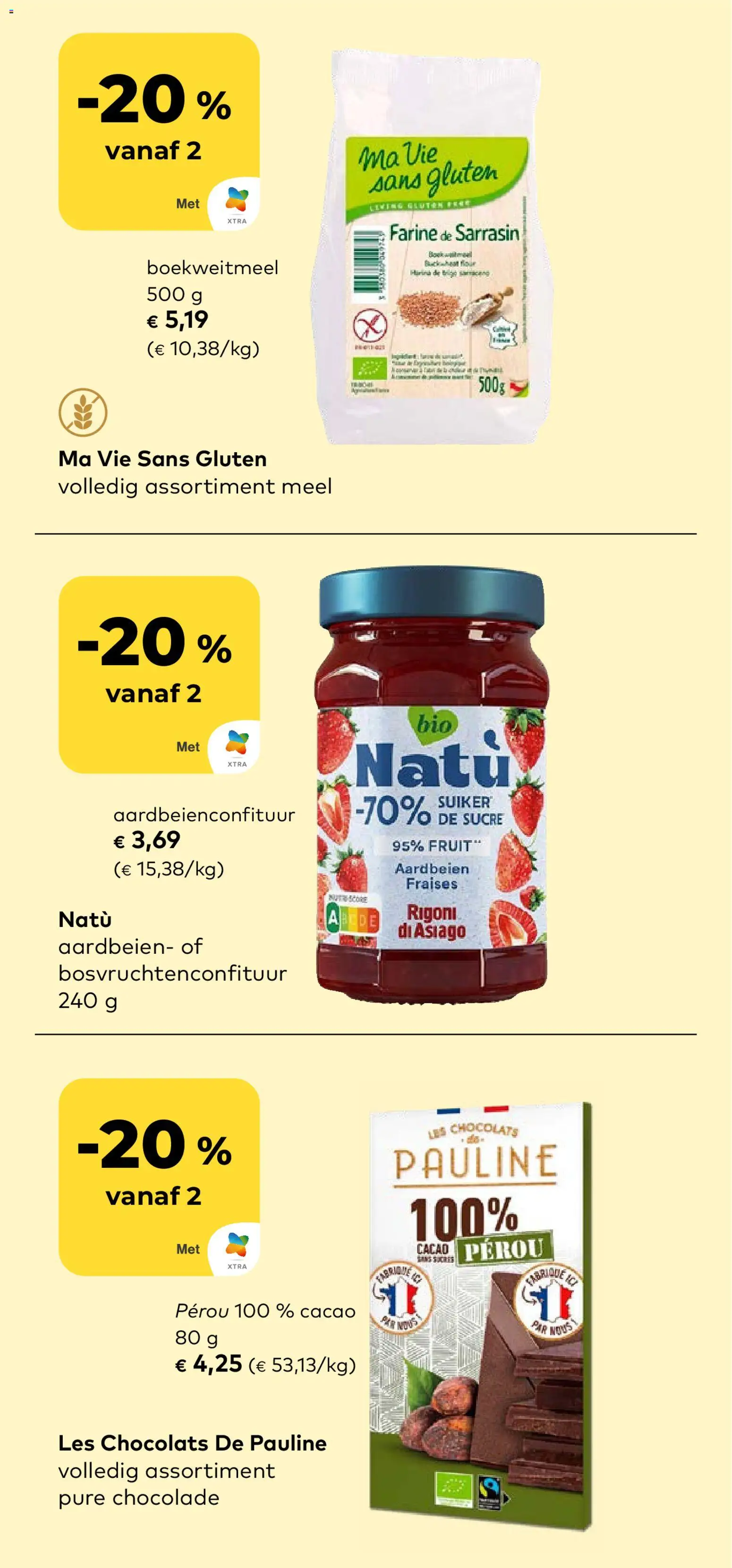 {H1} | Pagina: 8 | Producten: Aardbeien, Fruit, Chocolade