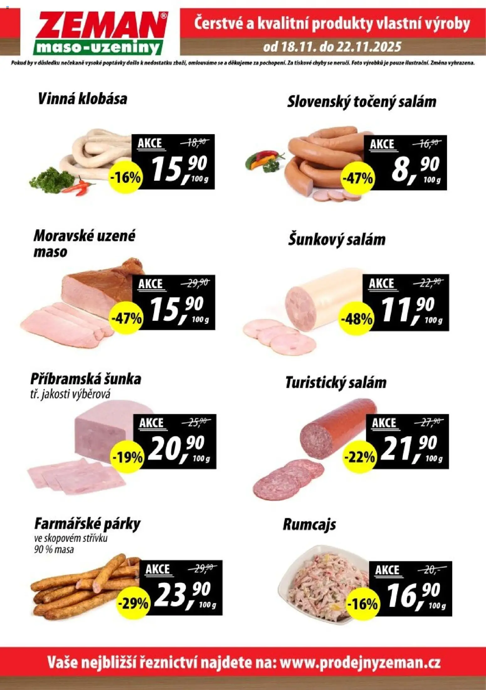 Prodejny Zeman leták - Dačice od 18.11.2025 | Strana: 2