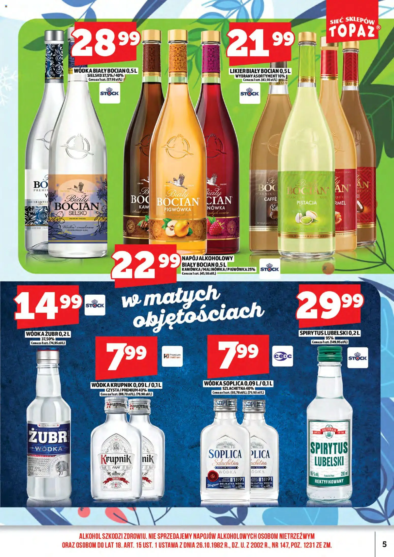 Topaz Gazetka alkoholowa od 16.01.2026 | Strona: 7 | Produkty: Alkohol, Wódka