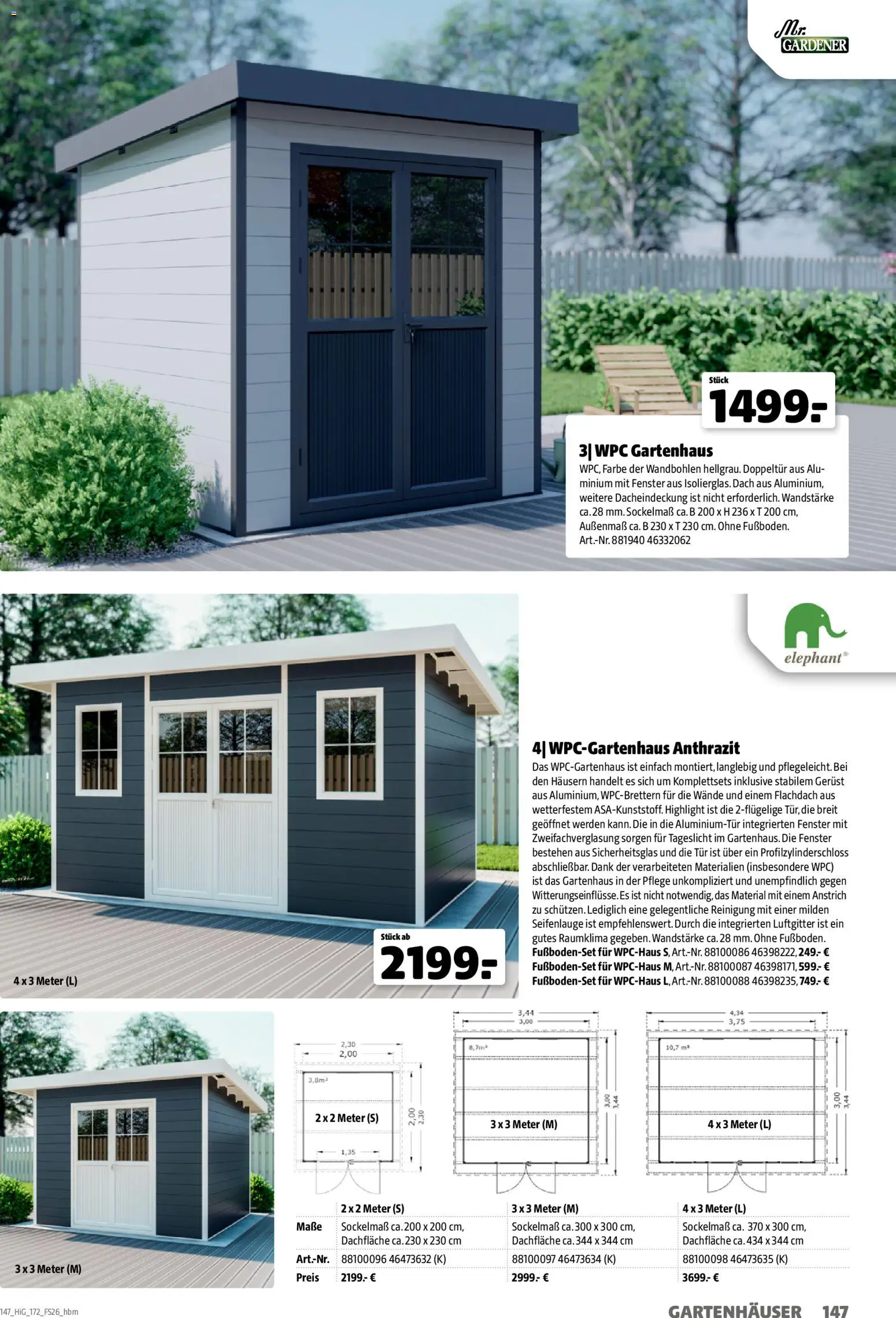 Hagebau Gartengestaltungsortiment – gültig ab 02.03.2026 | Seite: 147 | Produkte: Tür