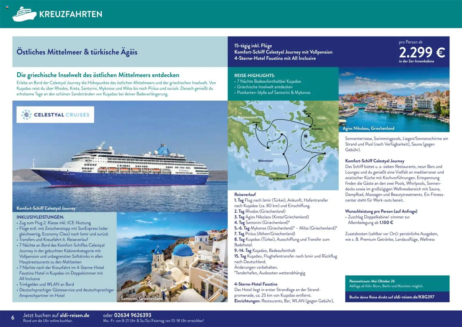 Aldi Reisen Traumreisen – gültig ab 01.11.2025 | Seite: 6 | Produkte: Küche, Uhr