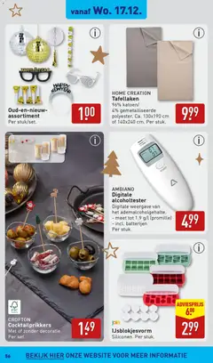 Aldi - Folder week 51 - Voorbeeld van een folder van Aldi, geldig van 15.12.2025 | Pagina: 56 | Producten: Cocktailprikkers, Batterijen