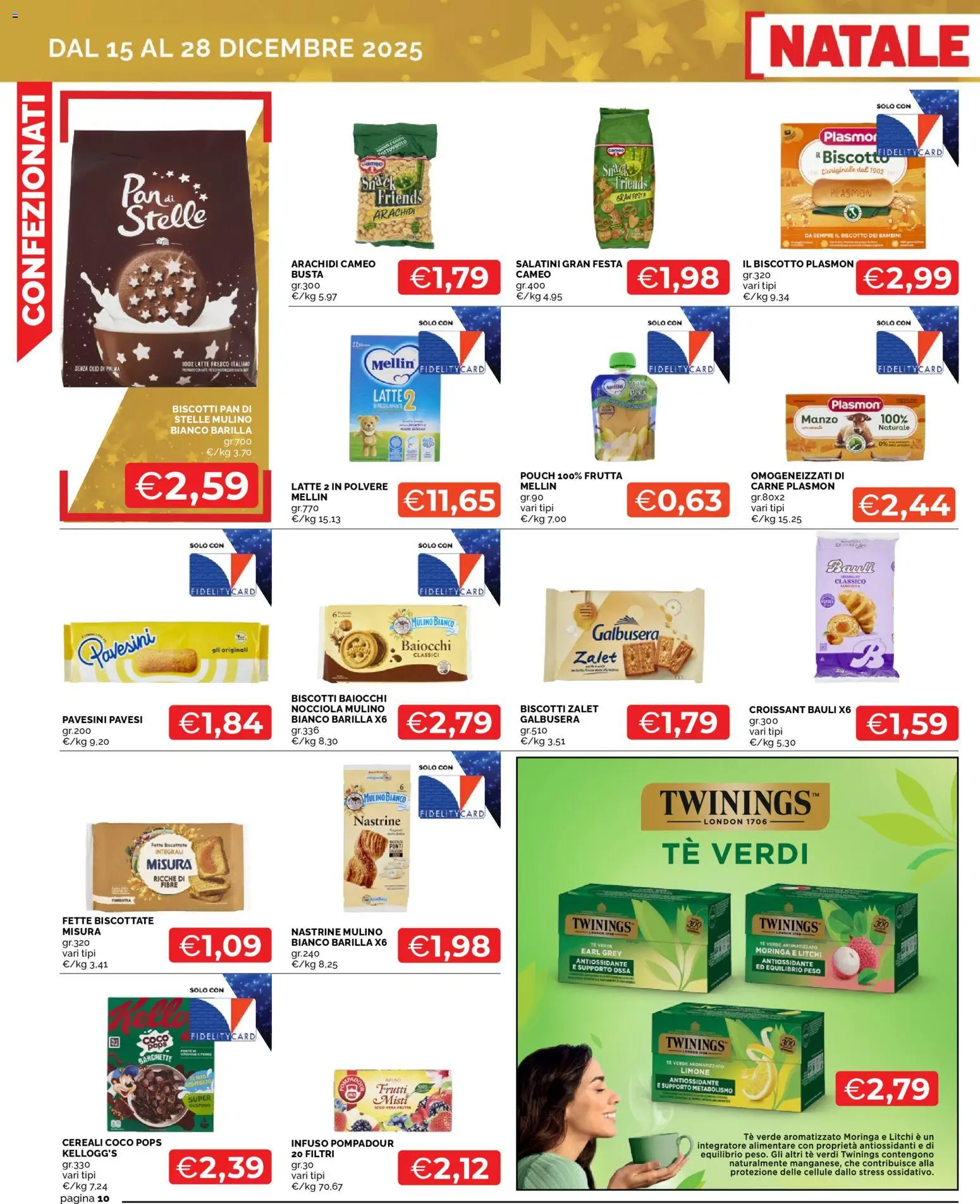 Volantino Mercatò del 15.12.2025 | Pagina: 10 | Prodotti: Manzo, Cereali, Latte, Arachidi