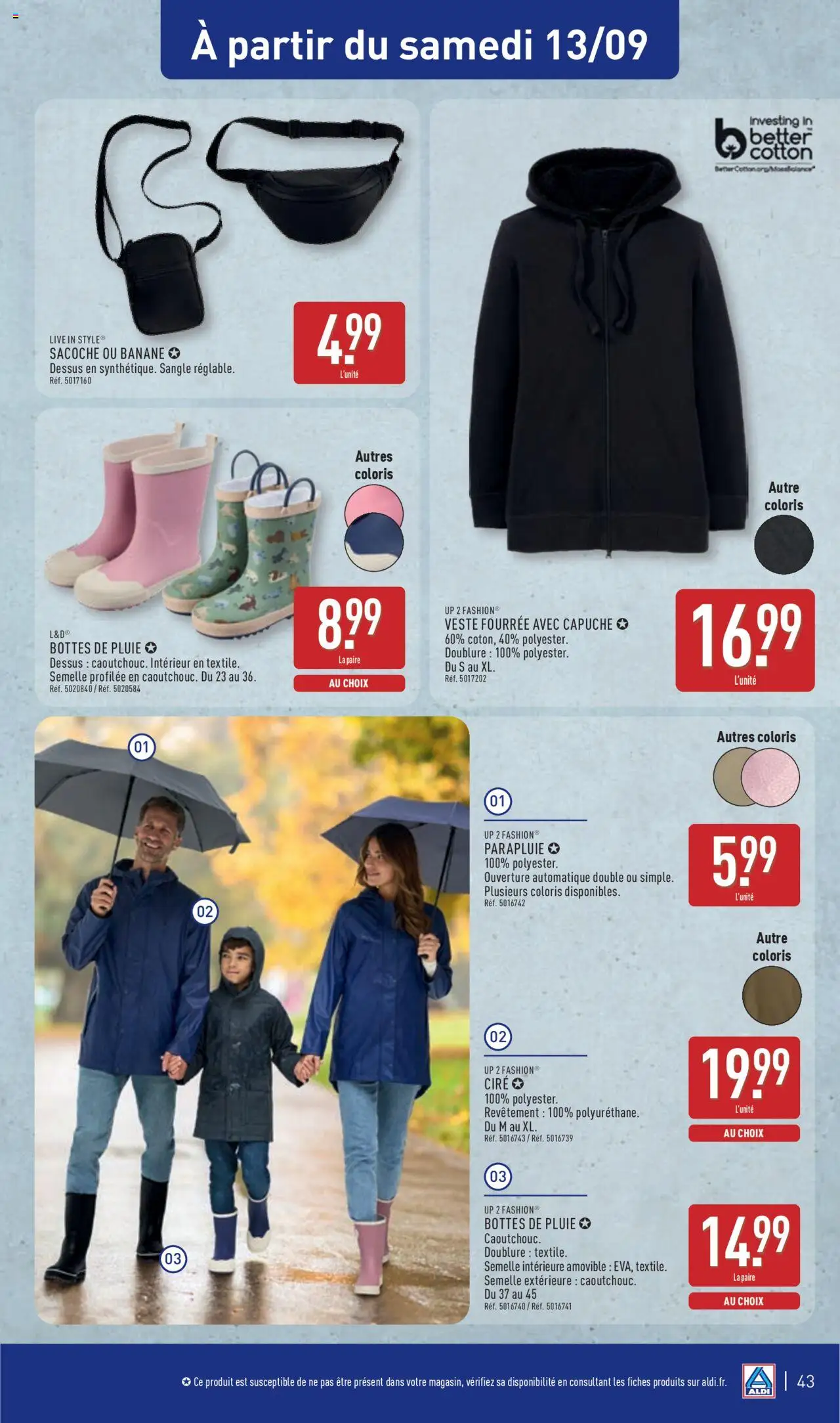  | Page: 46 | Produits: Cire, Veste, Bottes, Parapluie