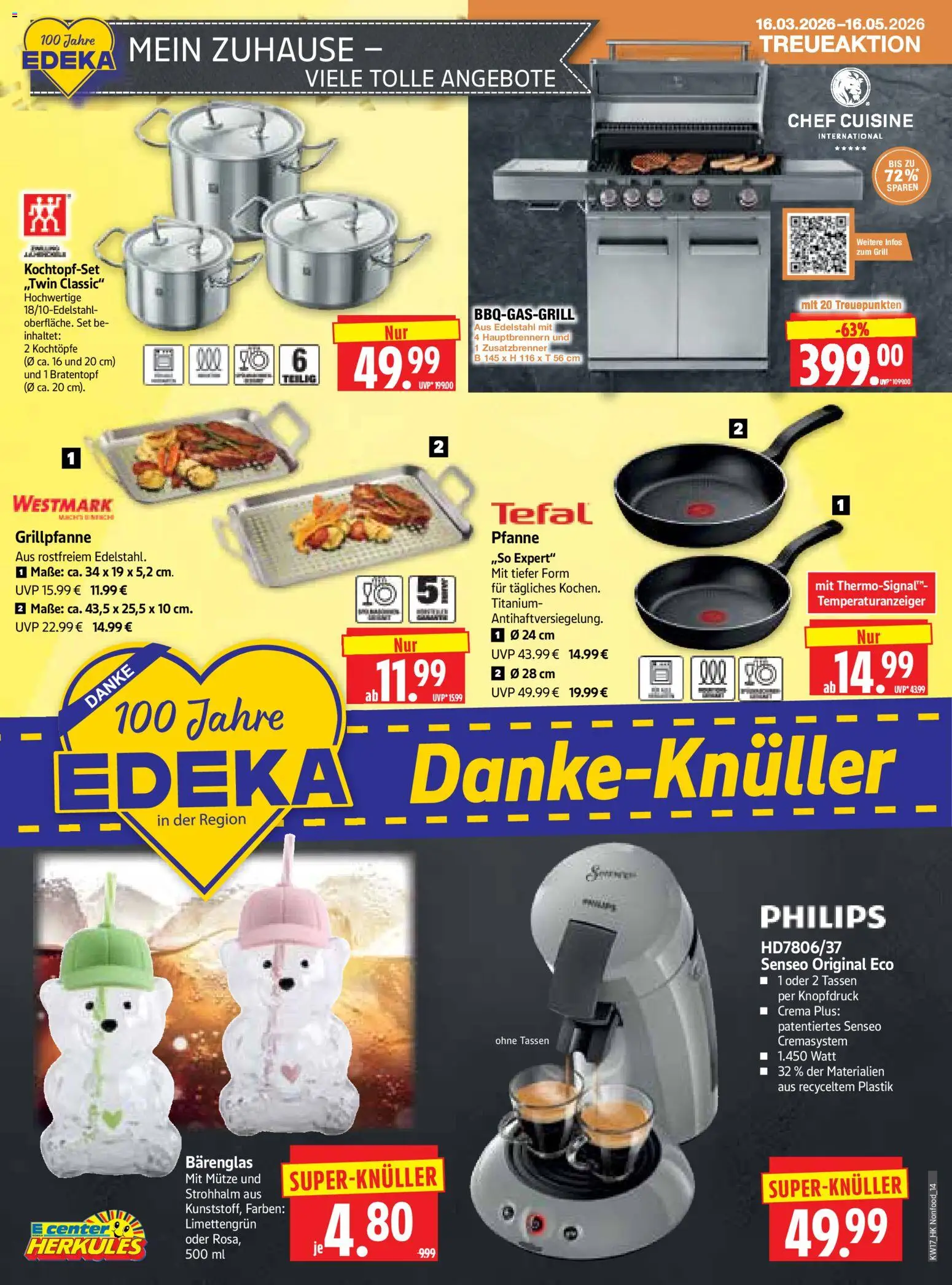 HERKULES Prospekt 	 – gültig ab 20.04.2026 | Seite: 14 | Produkte: Philips, Senseo, Grill