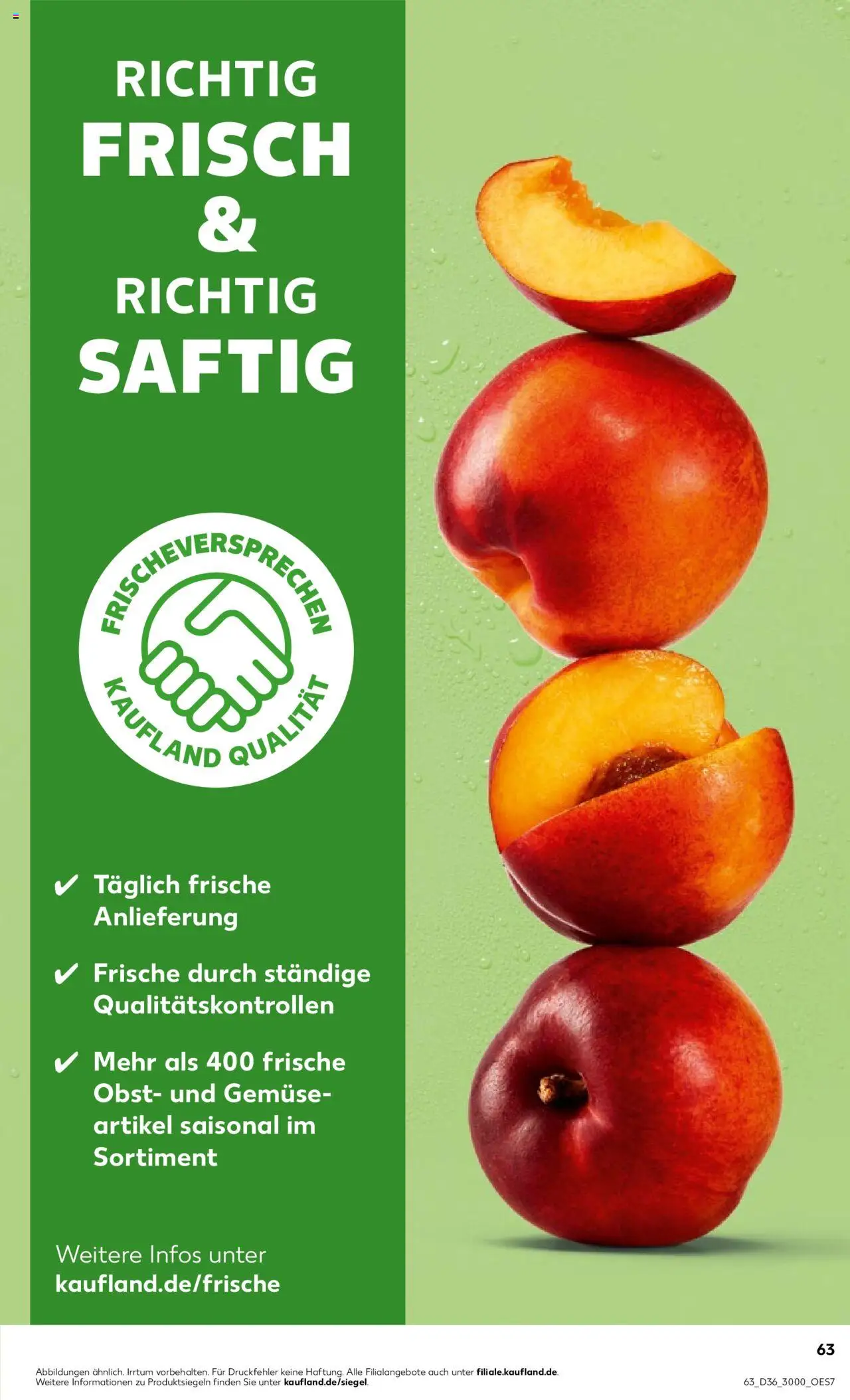 Kaufland prospekt Stuttgart	 - gültig ab dem 04.09.2025 | Seite: 63 | Produkte: Gemüse, Obst