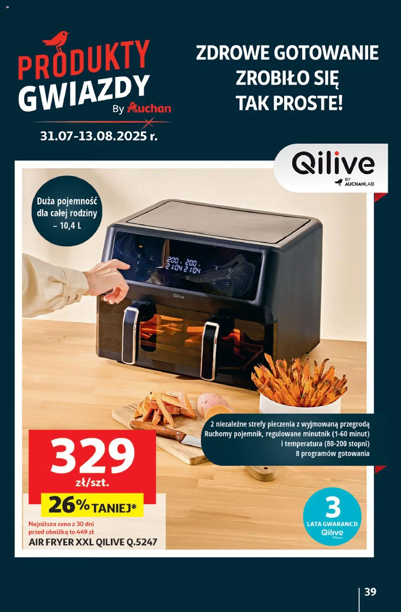 Auchan Gazetka - Pewność niskich cen Hipermarket od 31.07.2025 | Strona: 39