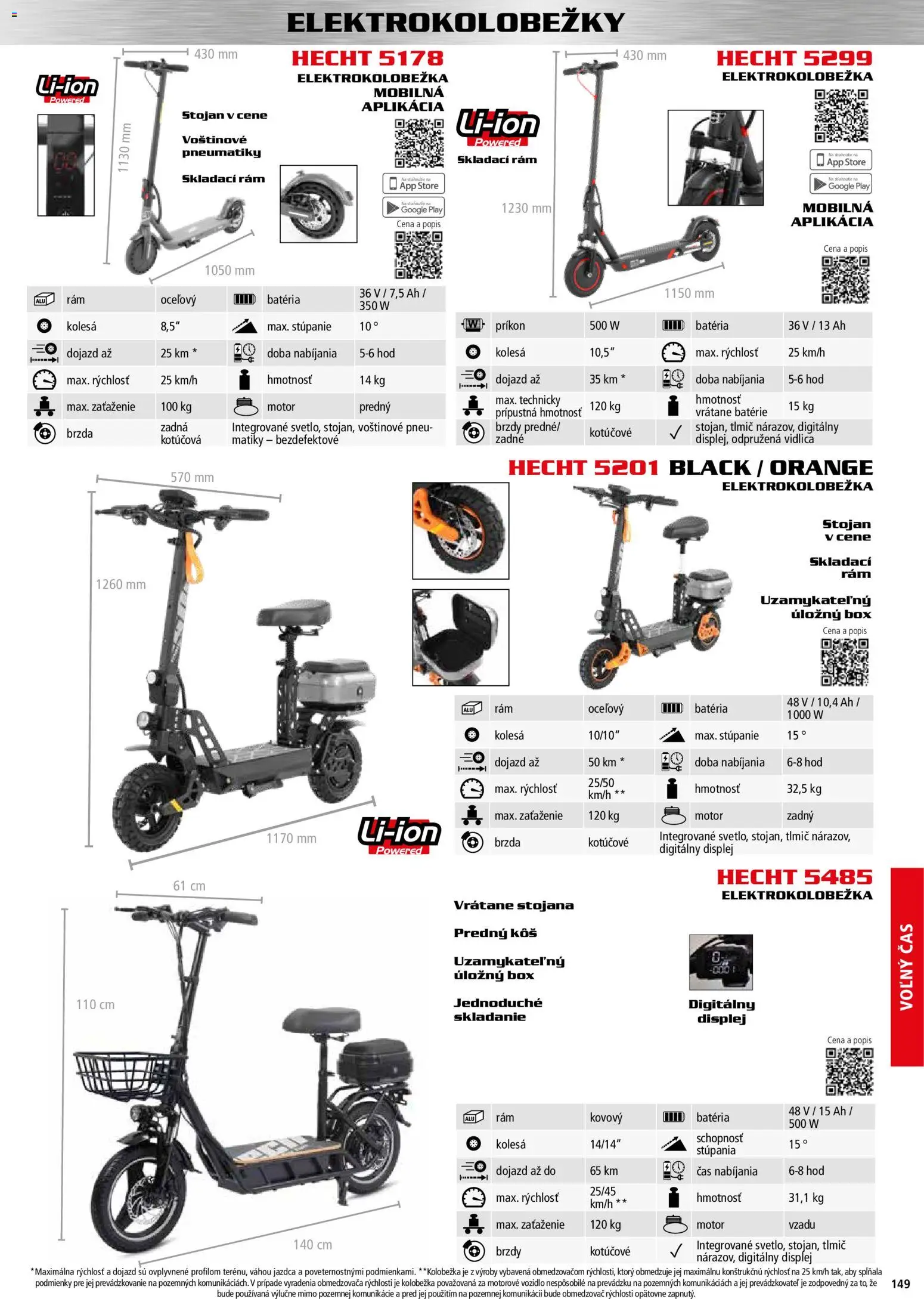Nové Hecht akcie – leták je platný od 30.10.2025 | Strana: 149 | Produkty: Rám, Elektrokolobežka