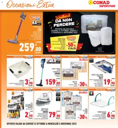 Anteprima del volantino SCOPA ELETTERICA JET 60 VS15A6031R1/ET SAMSUNG, ricaricabile, ciclonica valido a partire dal 23.10.2025 | Pagina: 30 | Prodotti: Spazzola, Pile, Aspirapolvere, Elastici