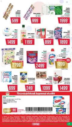 COOP - Mini & Abc & Szuper / Mecsek - amely érvényes a következő dátumtól: 18.12.2025 | Oldal: 7 | Termékek: Kutyaeledel, Mosókapszula, Testápoló, Mosószer