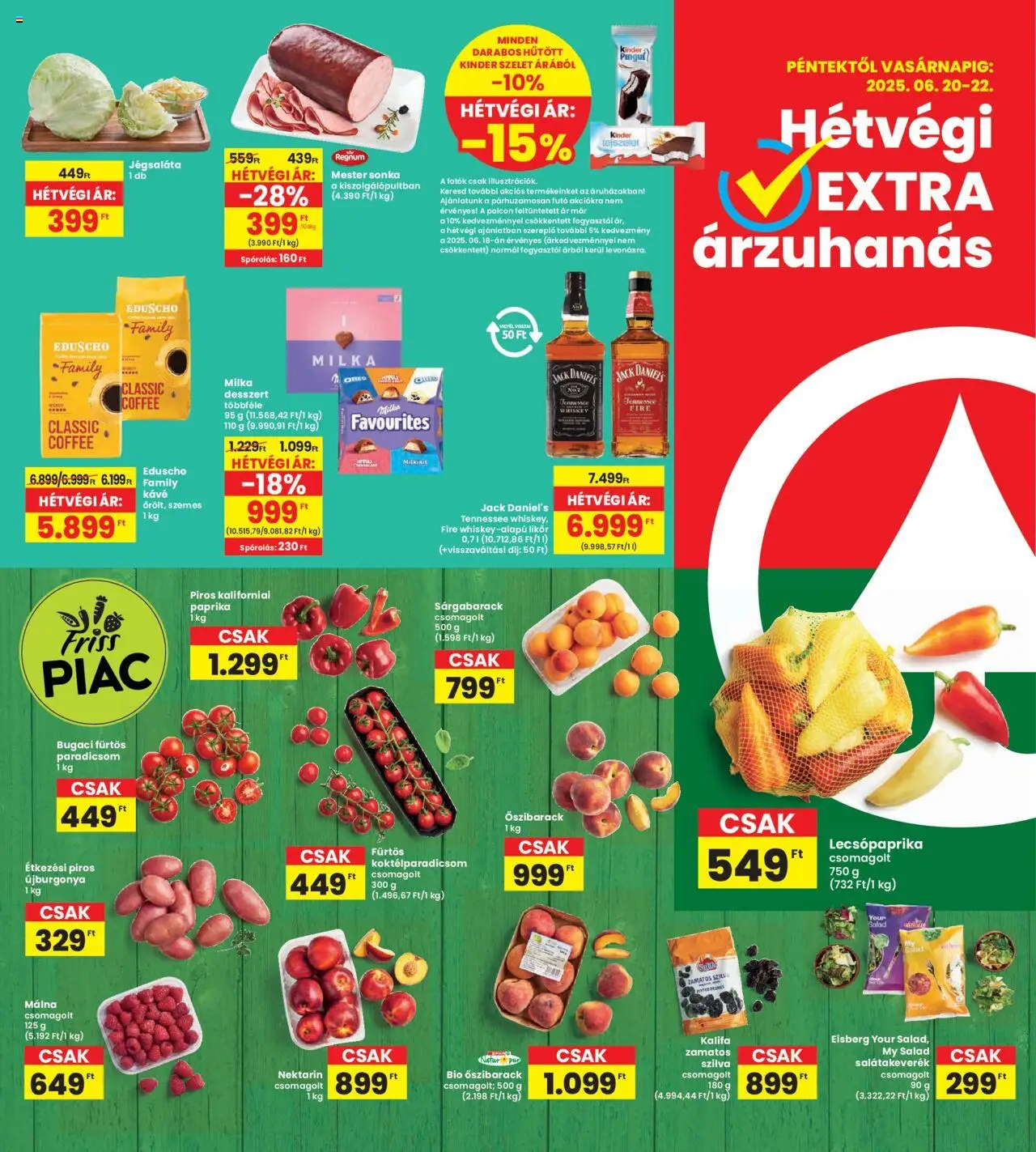Interspar akciós ujság - amely érvényes a következő dátumtól: 19.06.2025 | Oldal: 20 | Termékek: Málna, Jégsaláta, Paradicsom, Likőr