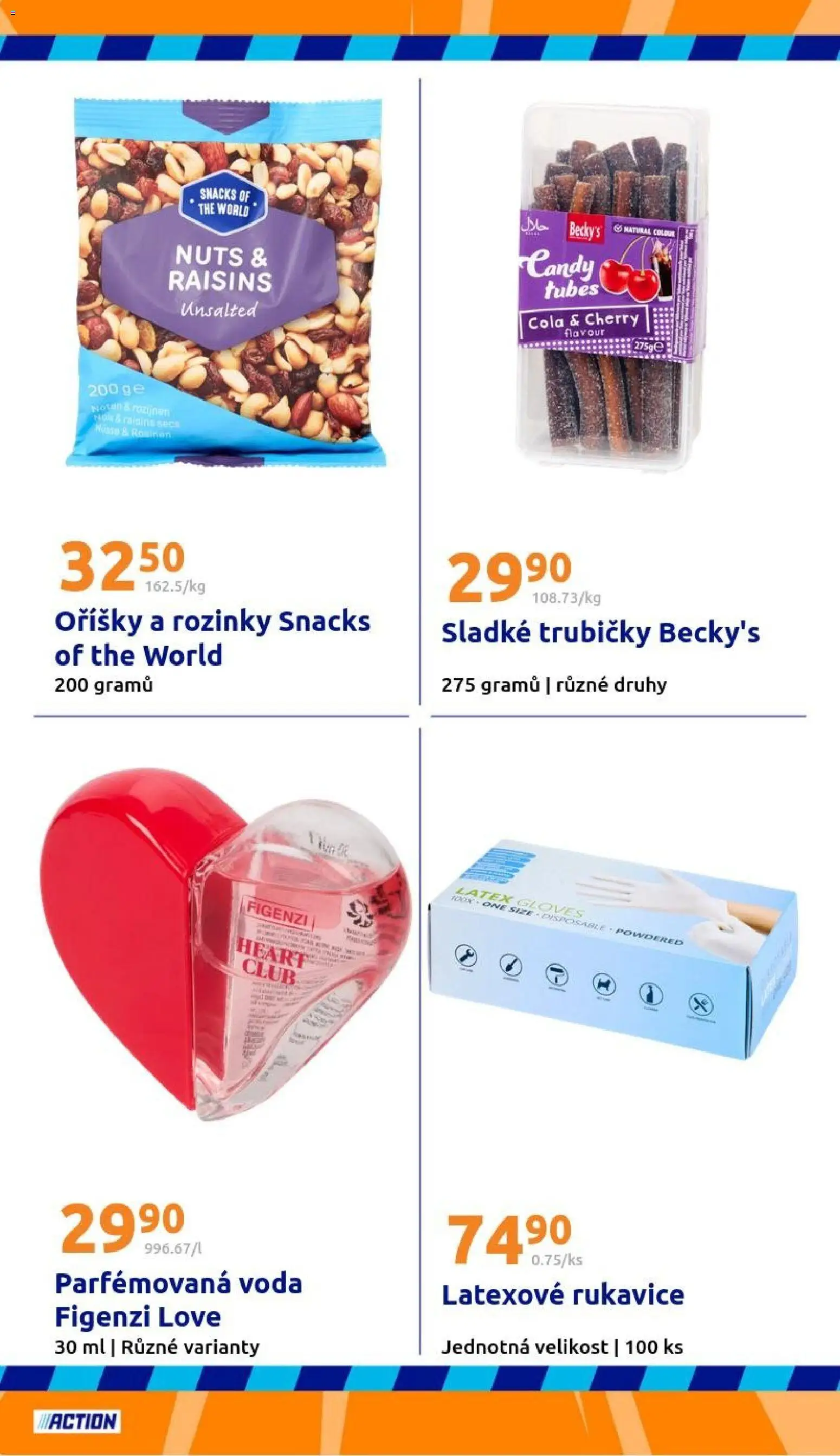 Action leták od 21.01.2026 | Strana: 24 | Produkty: Voda, Rukavice, Oříšky, Cola