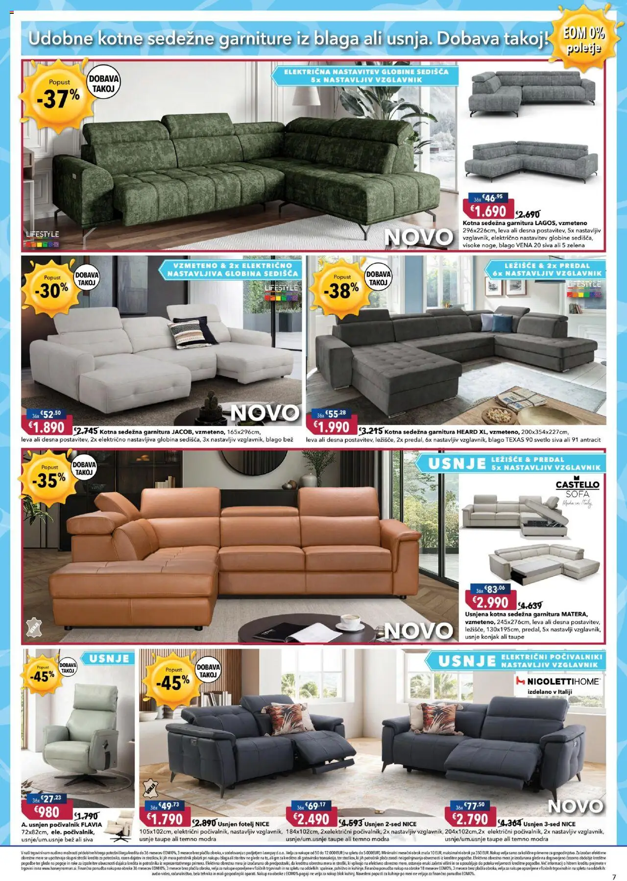 Harvey Norman katalog │ velja od 10.07.2025 | Stran: 7 | Izdelki: Ležišče, Fotelj, Blok, Zelena