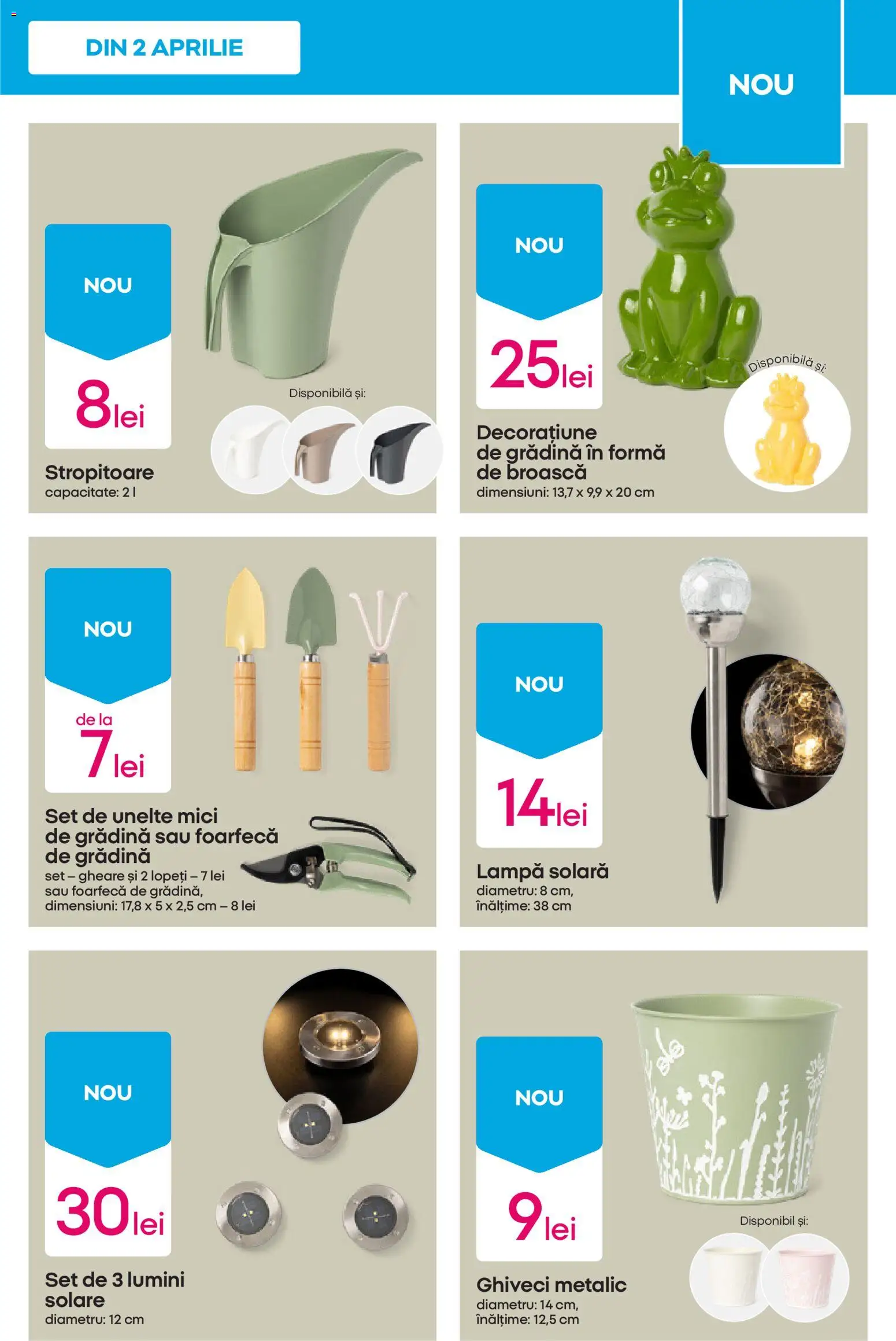 Noul catalog Pepco – valabil de la 09.04.2026 | Pagină: 9 | Produse: Ghiveci, Lampă, Mici