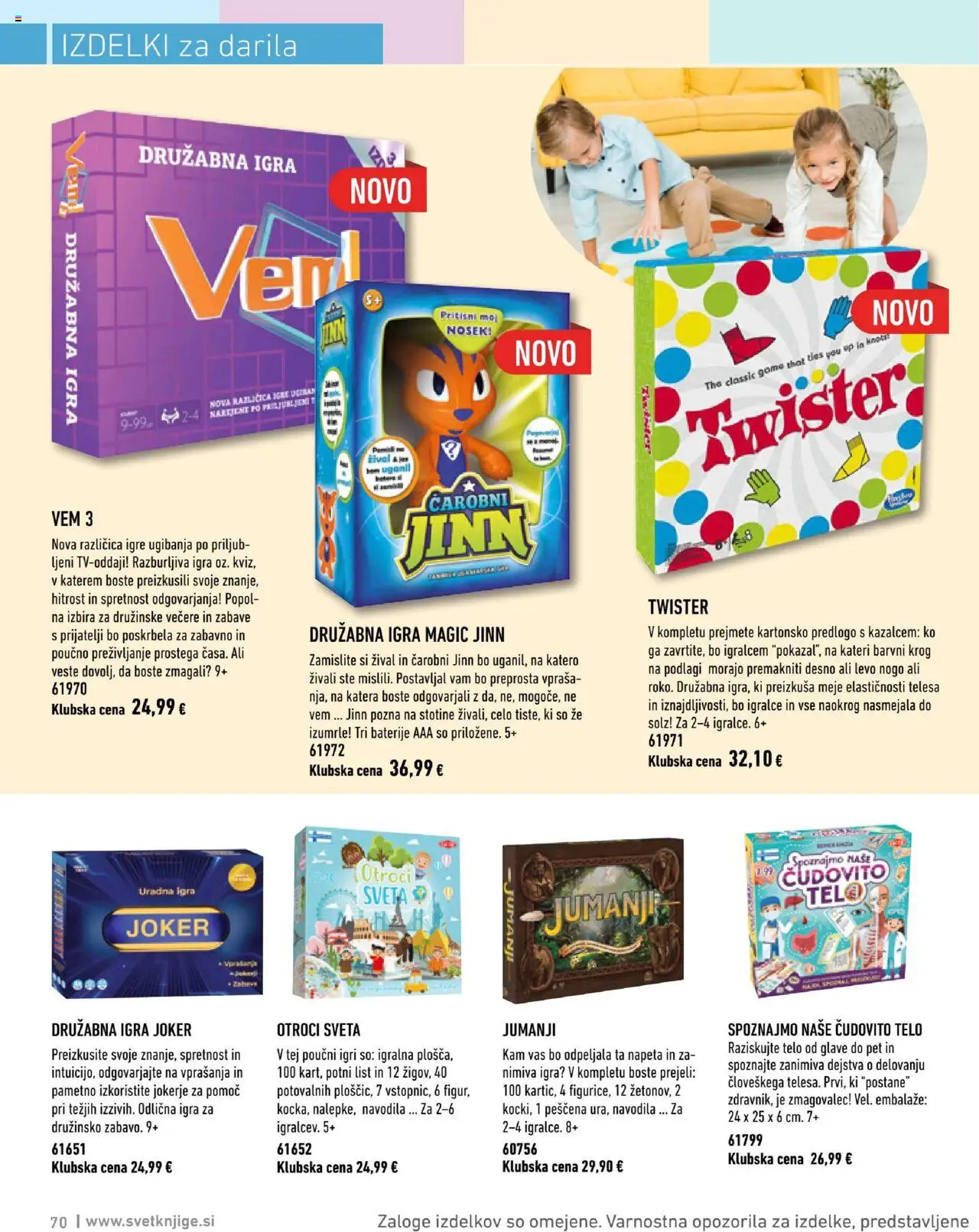 Novi Svet knjige katalog ponudbe – veljaven od 01.10.2025 | Stran: 70 | Izdelki: Igra, Baterije