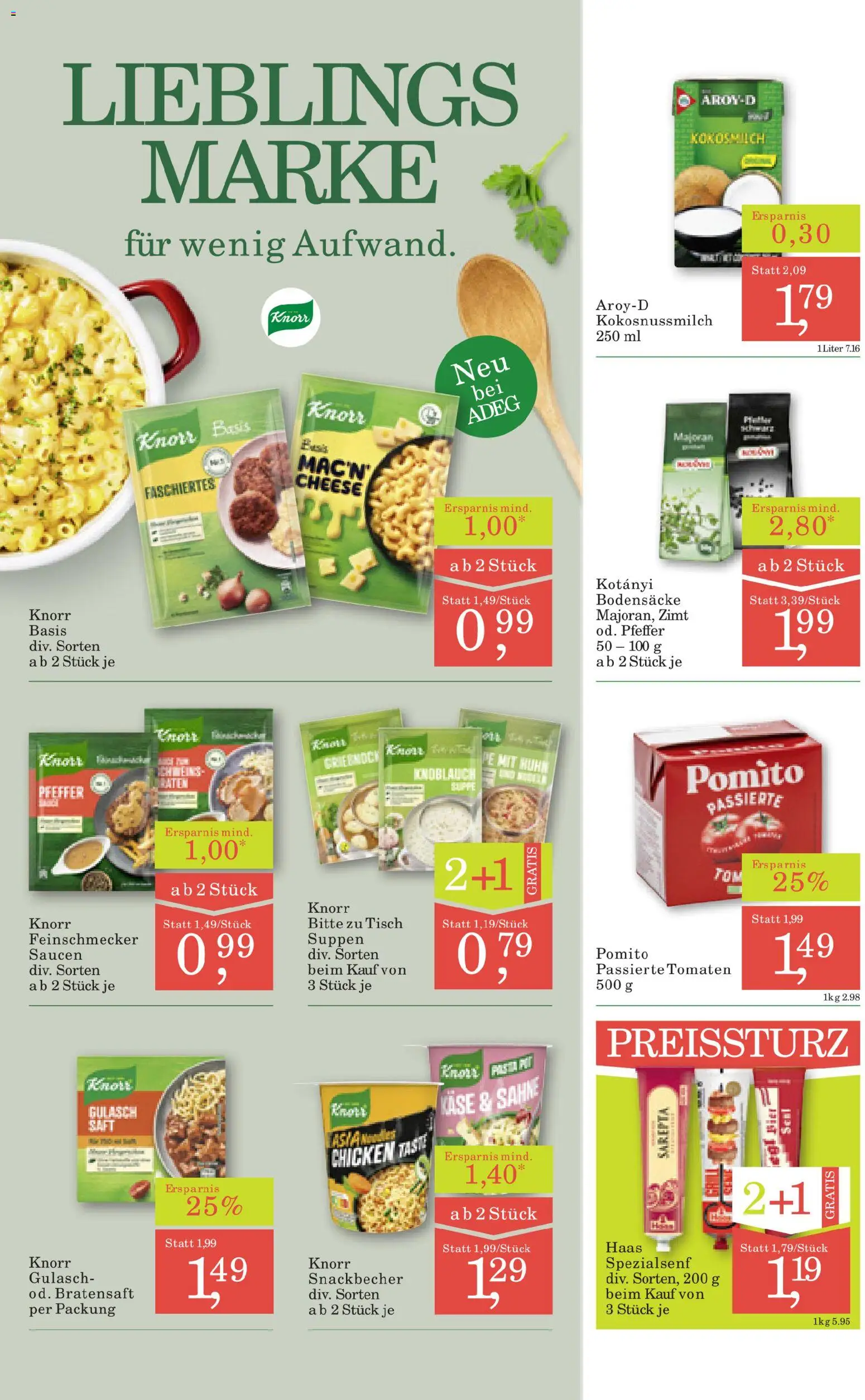 ADEG Vorarlberg gültig ab 06.11.2025 | Seite: 8 | Produkte: Pfeffer, Knoblauch, Saft, Tomaten