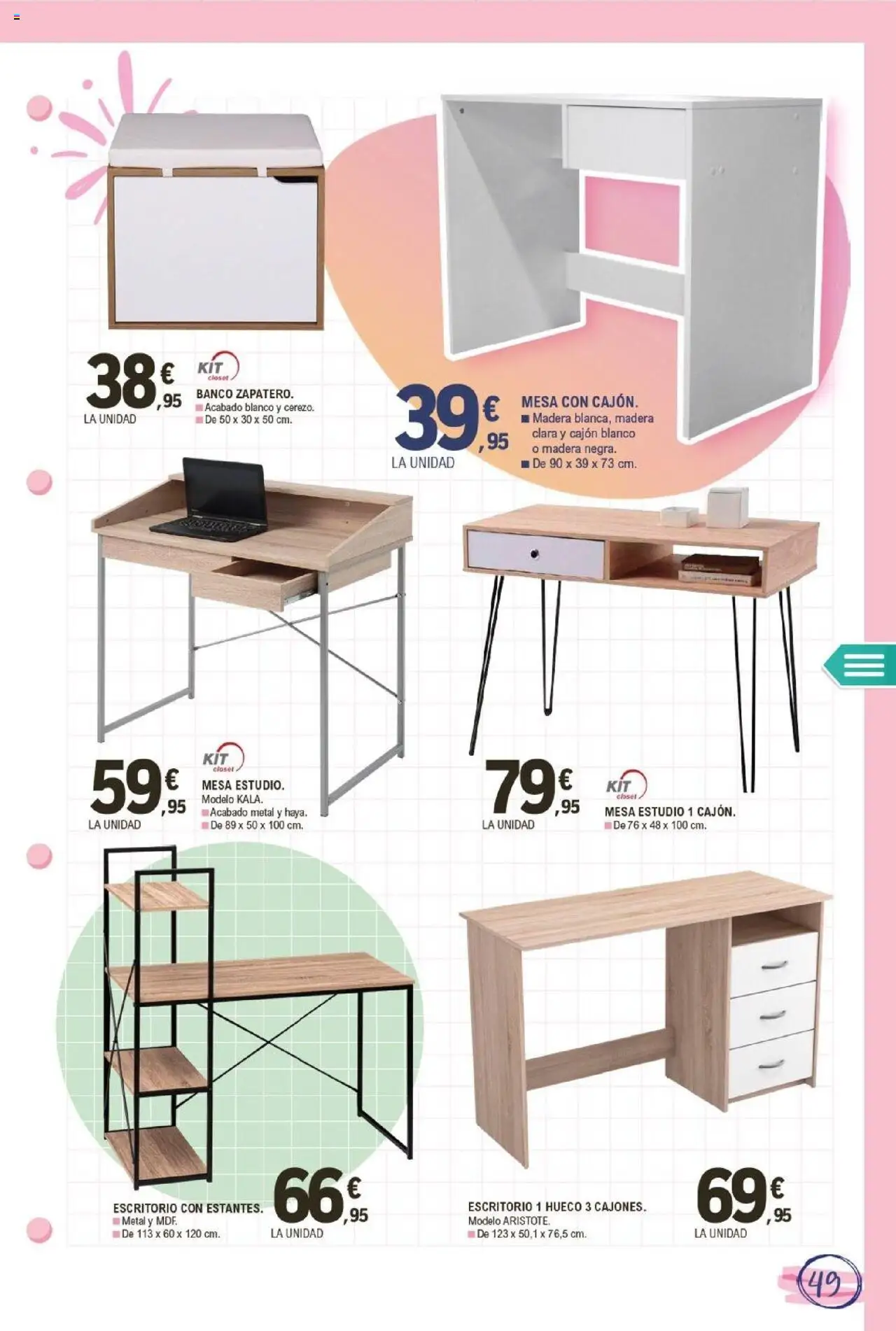 E.Leclerc folleto │ válido desde el 11.08.2025 | Página: 49 | Productos: Mesa
