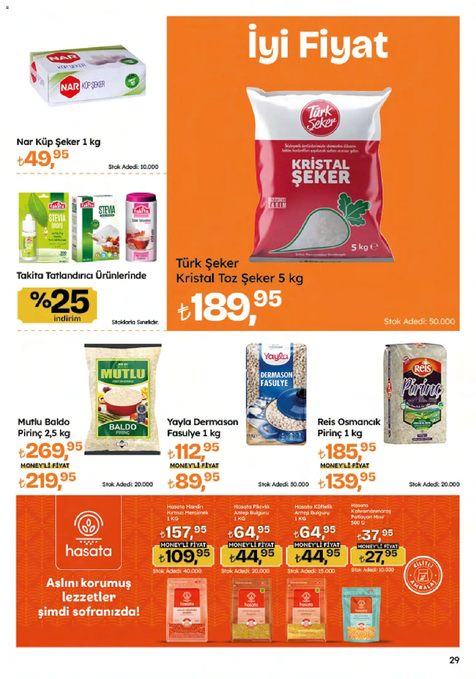 Migros Katalog - Migroskop - 04.12.2025 tarihinden itibaren geçerlidir | Sayfa: 29 | Ürünler: Pirinç, Toz şeker, Küp şeker, Tatlandırıcı