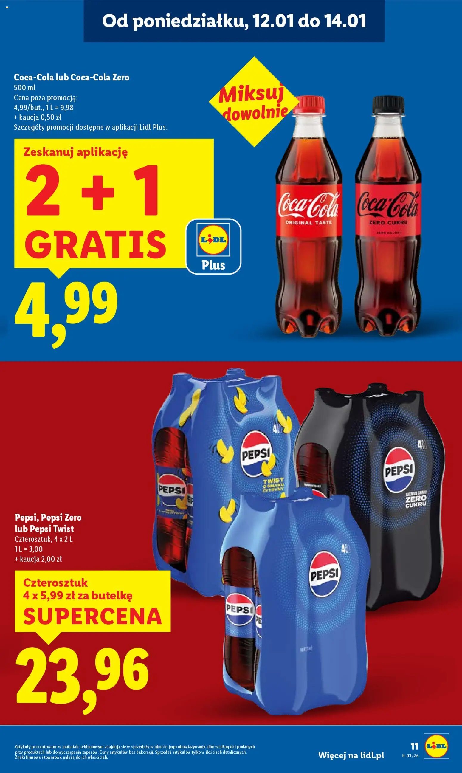 Lidl Gazetka od 12.01.2026 | Strona: 11 | Produkty: Pepsi