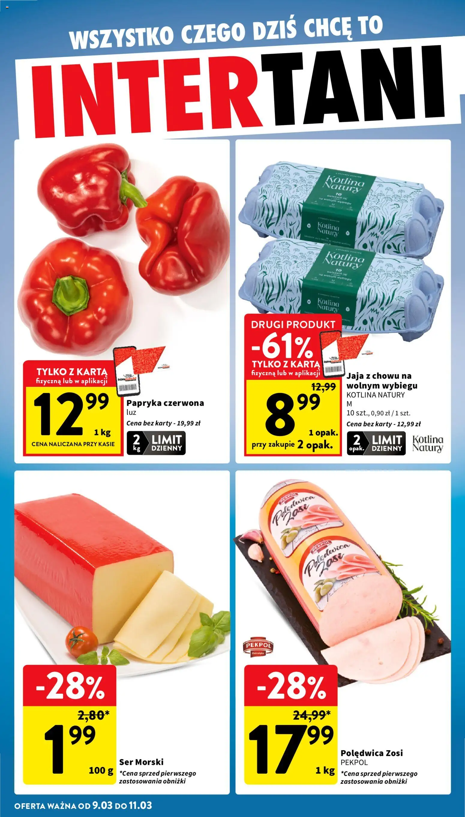Intermarche gazetka od 05.03.2026 | Strona: 42 | Produkty: Papryka, Ser, Papryka czerwona, Jaja