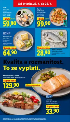 Náhled letáku Krevety marinované, 200 g, různé druhy, vakuově baleno od 23.04.2026 | Strana: 11