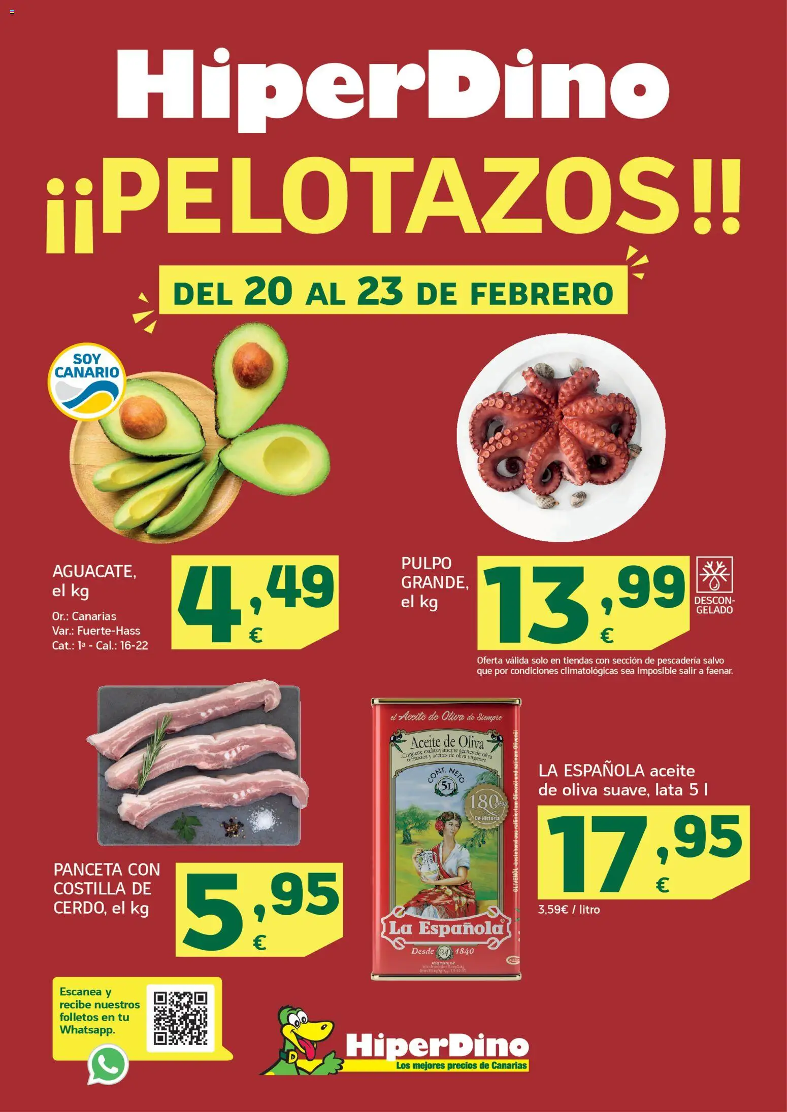 HiperDino folleto │ válido desde el 20.02.2026 | Página: 1 | Productos: Ηλεκτρικός φούρνος, Aceite, Aceite de oliva