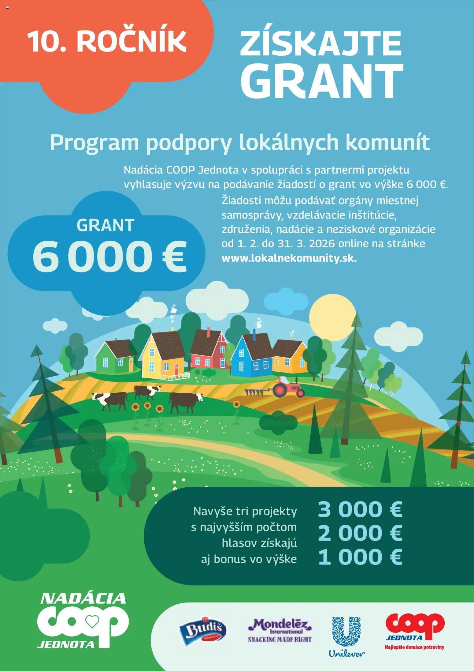 Nové COOP Jednota akcie – leták je platný od 01.02.2026 | Strana: 2 | Produkty: Budiš