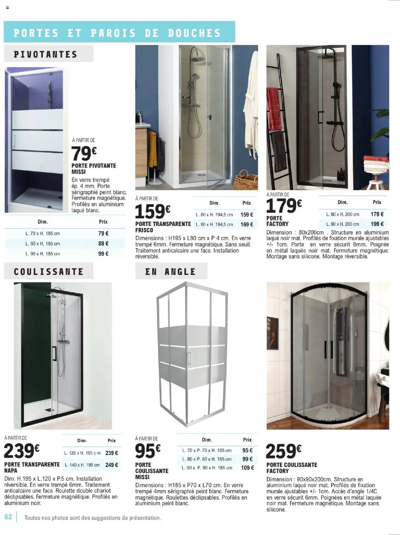 {H1} | Page: 62 | Produits: Porte, Poignées, Laque, Portes