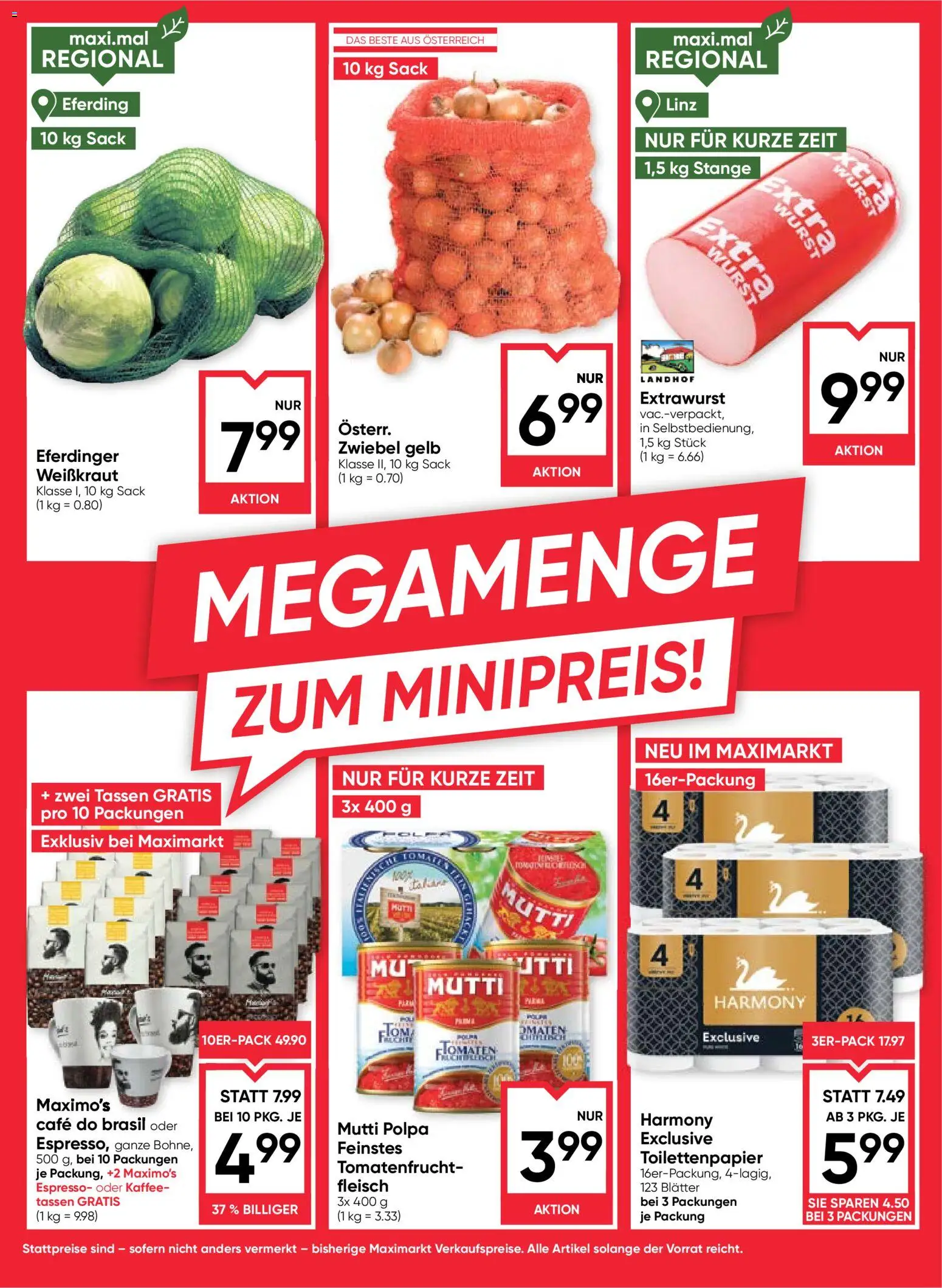 Maximarkt Flugblatt gültig ab 02.01.2026 | Seite: 16 | Produkte: Wurst, Kaffee