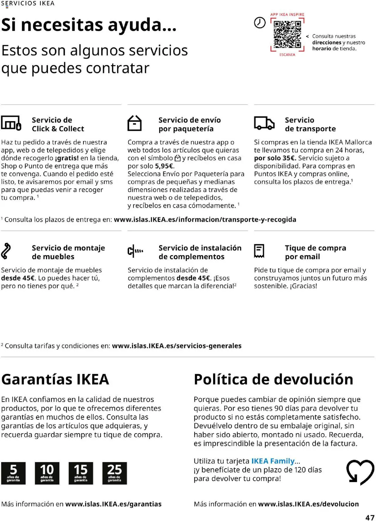 Catálogo IKEA Precios bajos.  │ válido desde el 01.09.2025 | Página: 47 | Productos: Té, Muebles