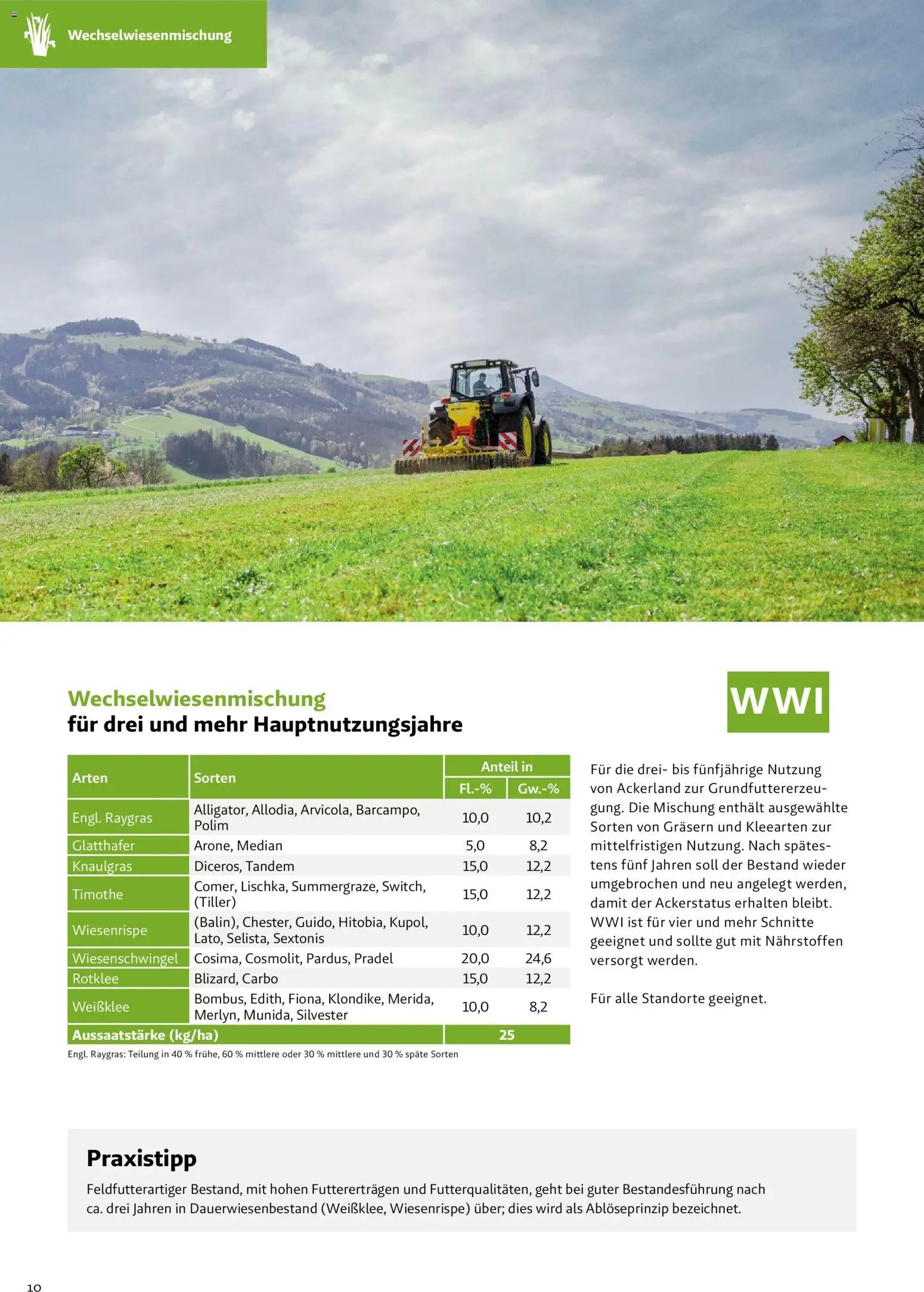 Lagerhaus Grünland  2026 / 2027 / 2028 gültig ab 01.09.2026 | Seite: 10