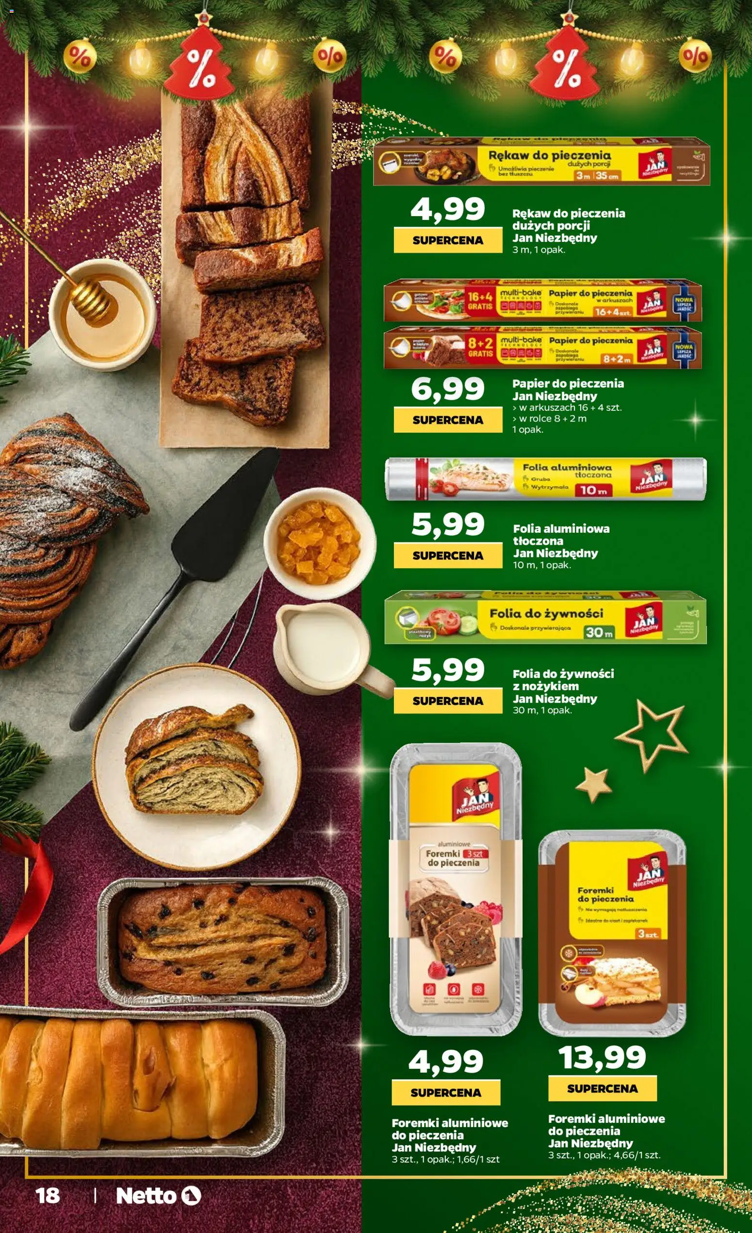 Netto gazetka - Świąteczne jedzenie od 04.12.2025 | Strona: 18 | Produkty: Papier do pieczenia