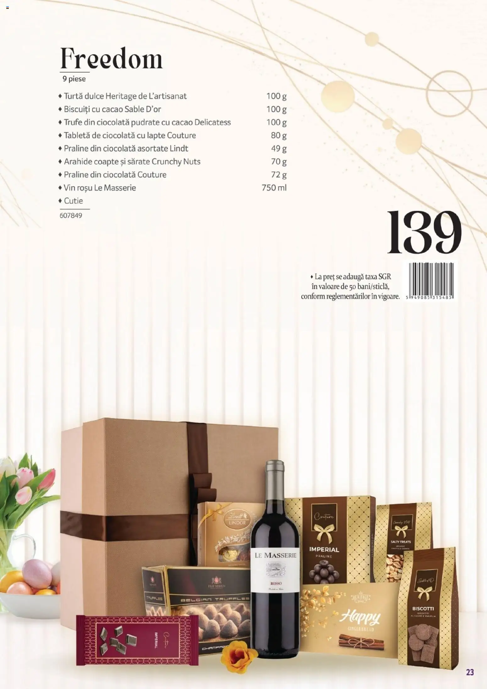 Noul catalog Selgros – valabil de la 13.03.2026 | Pagină: 23 | Produse: Praline, Ciocolată, Vin, Cacao