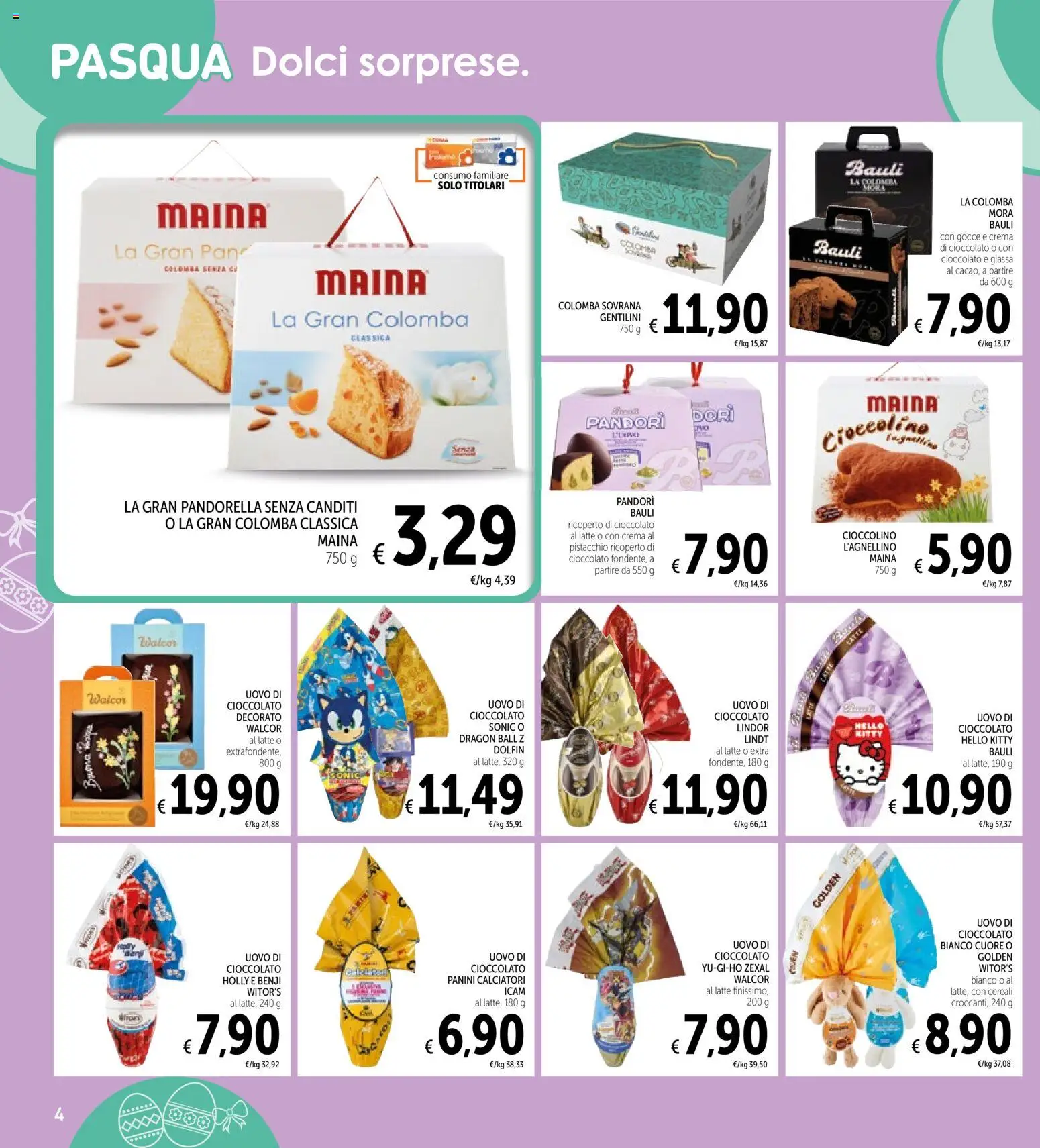 Volantino Spazio Conad del 13.03.2026 | Pagina: 4 | Prodotti: Crema, Cioccolato, Cereali, Latte