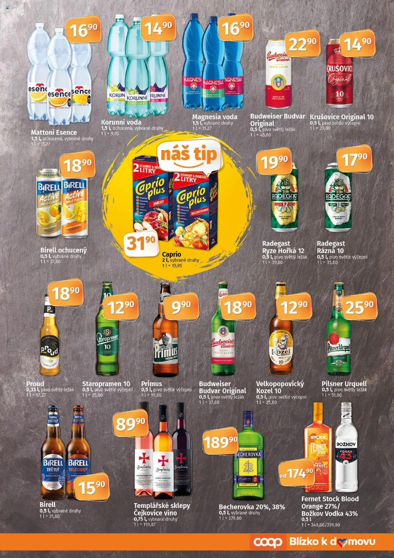 Coop leták - Tuty od 24.09.2025 | Strana: 7 | Produkty: Staropramen 10, Mattoni, Budvar, Pilsner Urquell