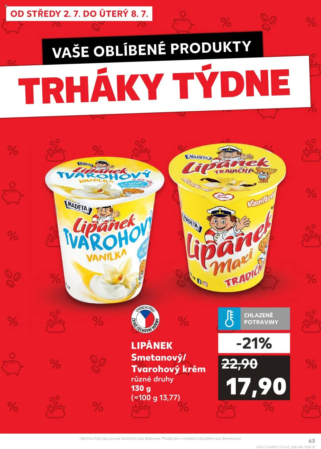 Kaufland leták od 02.07.2025 | Strana: 63 | Produkty: Lipánek, Krém, Potraviny