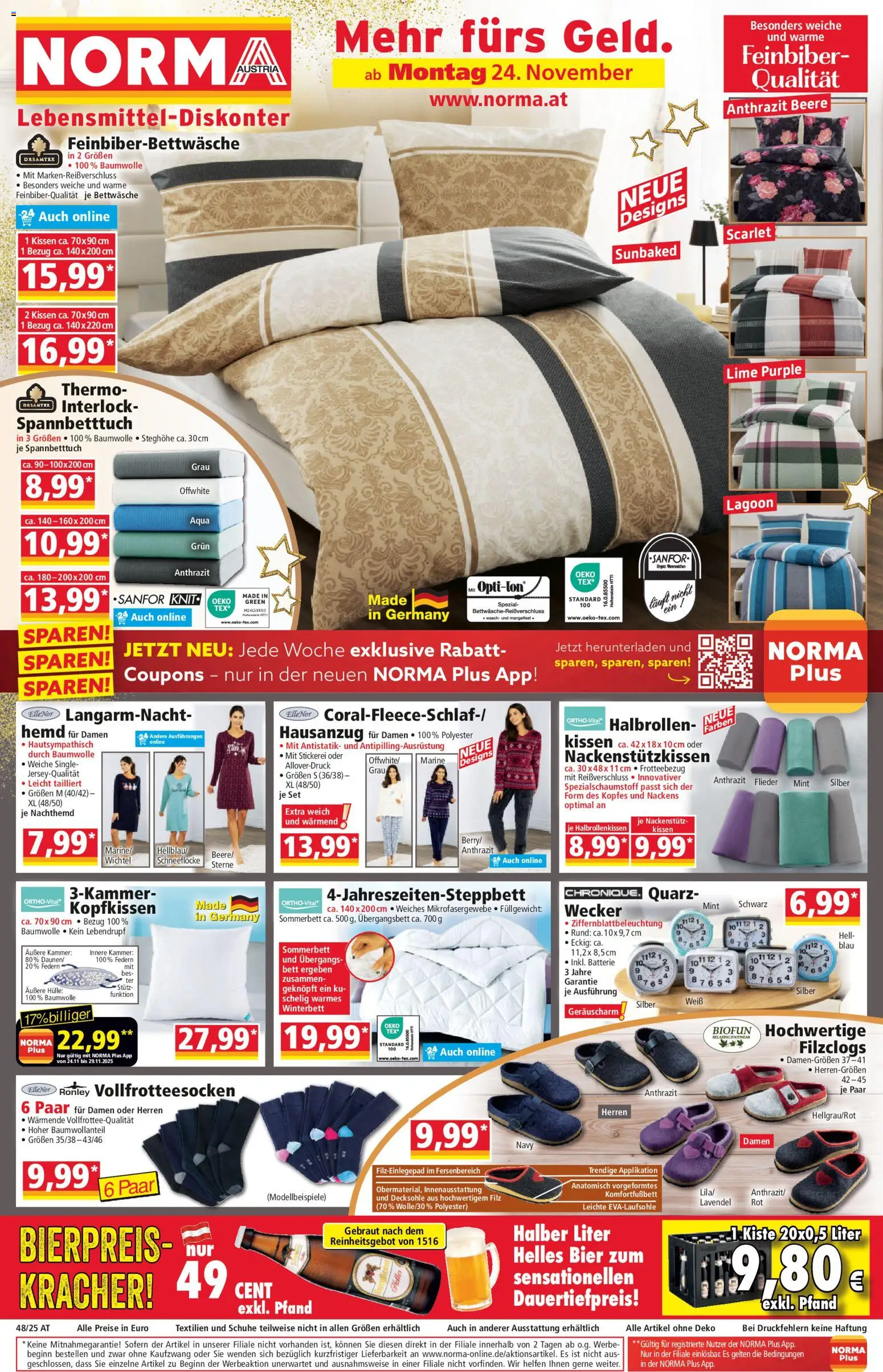Norma - Black Friday gültig ab 24.11.2025 | Seite: 1 | Produkte: Hemd, Hülle, Bett, Bier