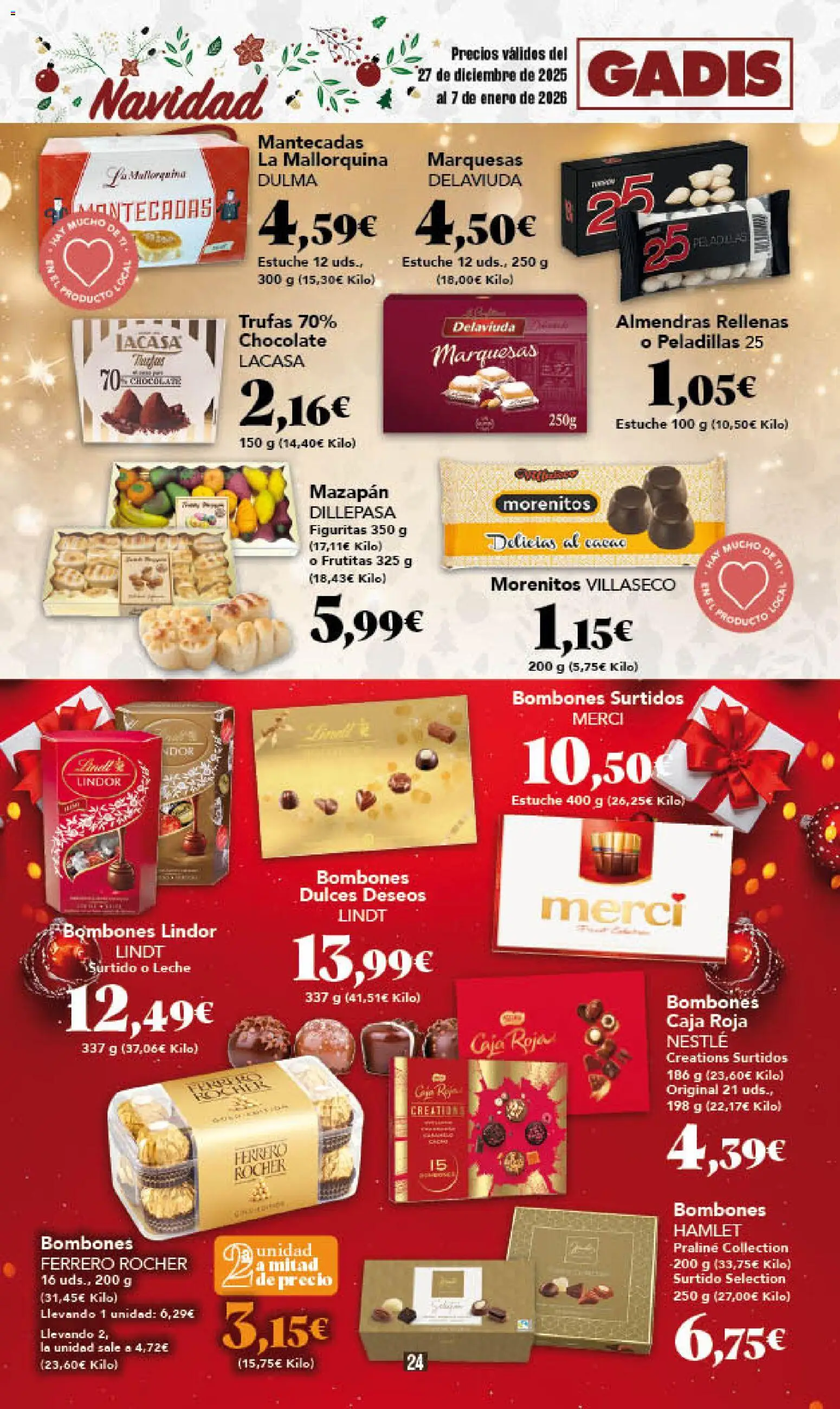 Gadis - folleto │ válido desde el 27.12.2025 | Página: 24 | Productos: Leche, Chocolate, Κεραία, Caja