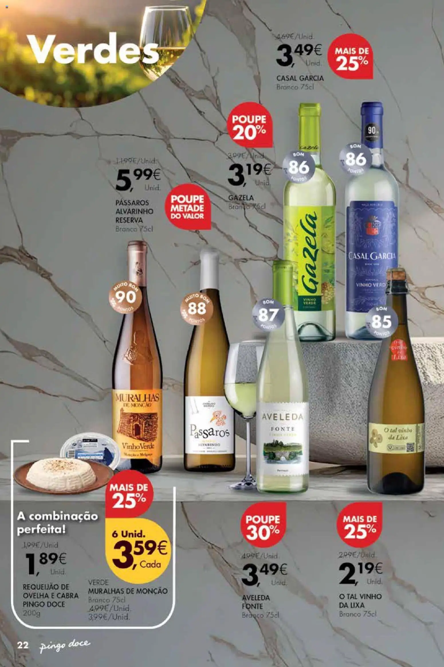 Pingo Doce - Vinhos e Sabores de Portugal Madeira │ válido de 13.01.2026 | Página: 22 | Produtos: Lixa, Requeijão, Vinho