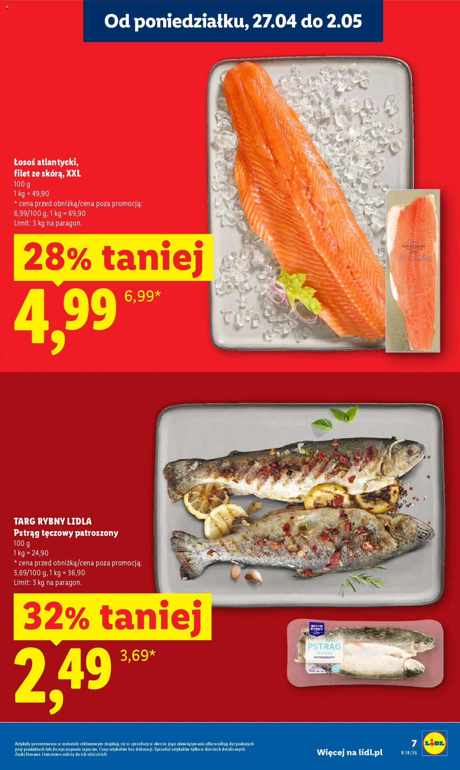 Lidl Polsko leták od 29.04.2026 | Strana: 7 | Produkty: Losos, Filet