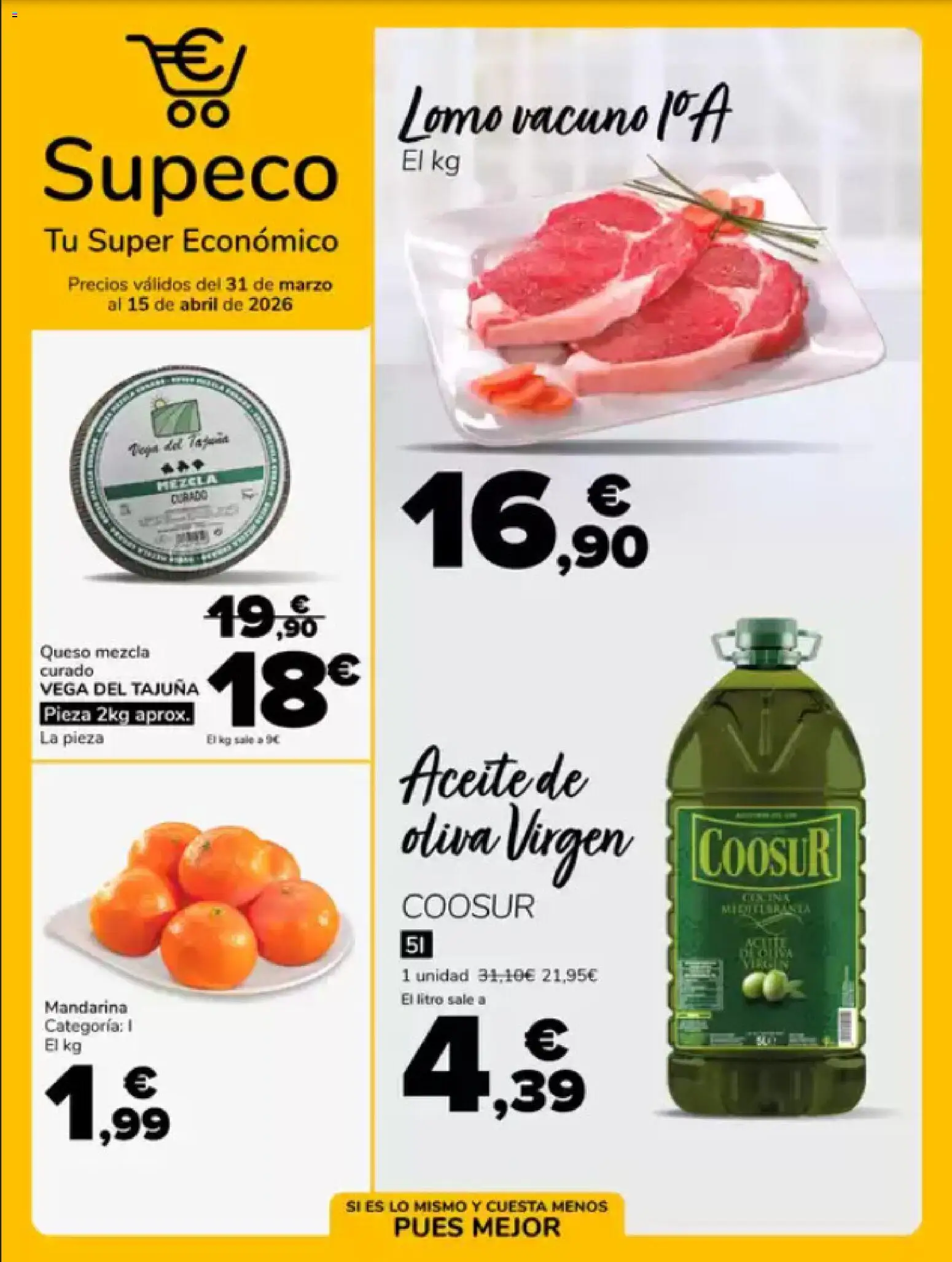 Supeco folleto │ válido desde el 31.03.2026 | Página: 1 | Productos: Queso, Aceite, Aceite de oliva