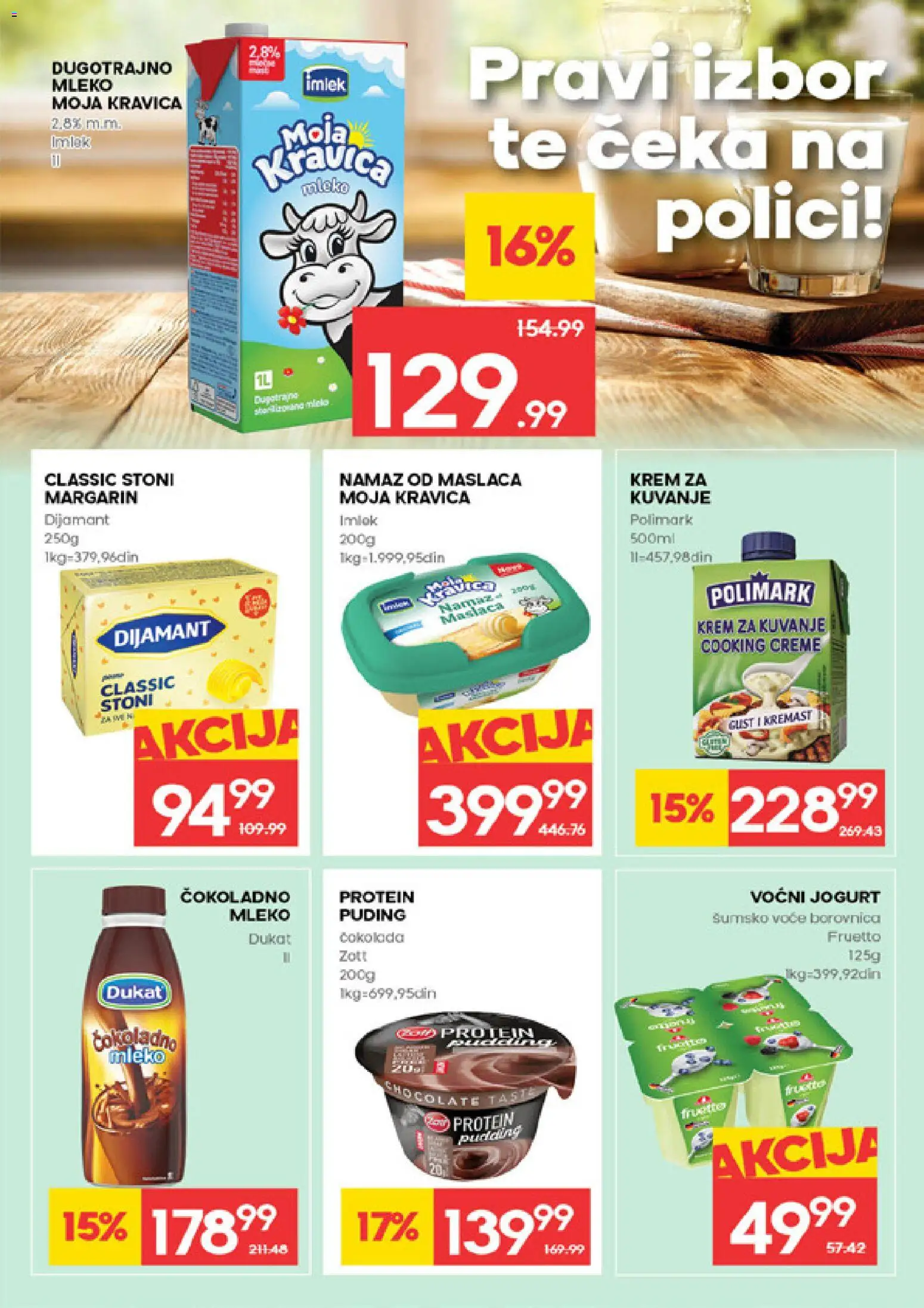 Idea katalog - važi od 19.02.2026 | Strana: 11 | Proizvode: Puding, Dugotrajno mleko, Moja kravica, Margarin