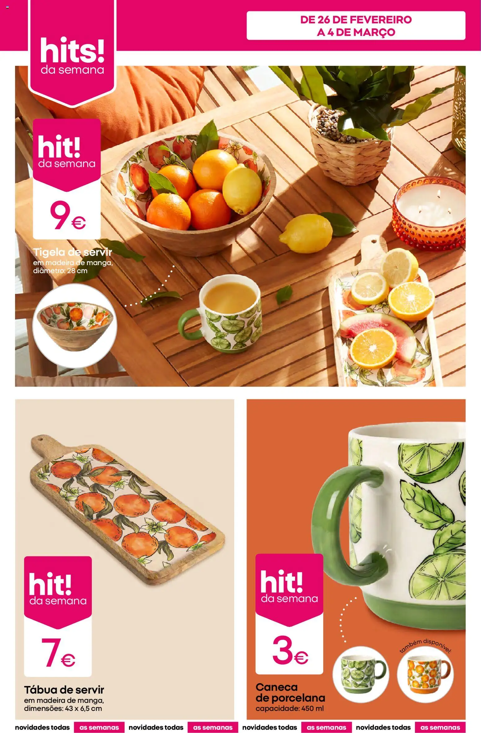 Pepco folheto │ válido de 26.02.2026 | Página: 4 | Produtos: Tábua, Tigela, Caneca