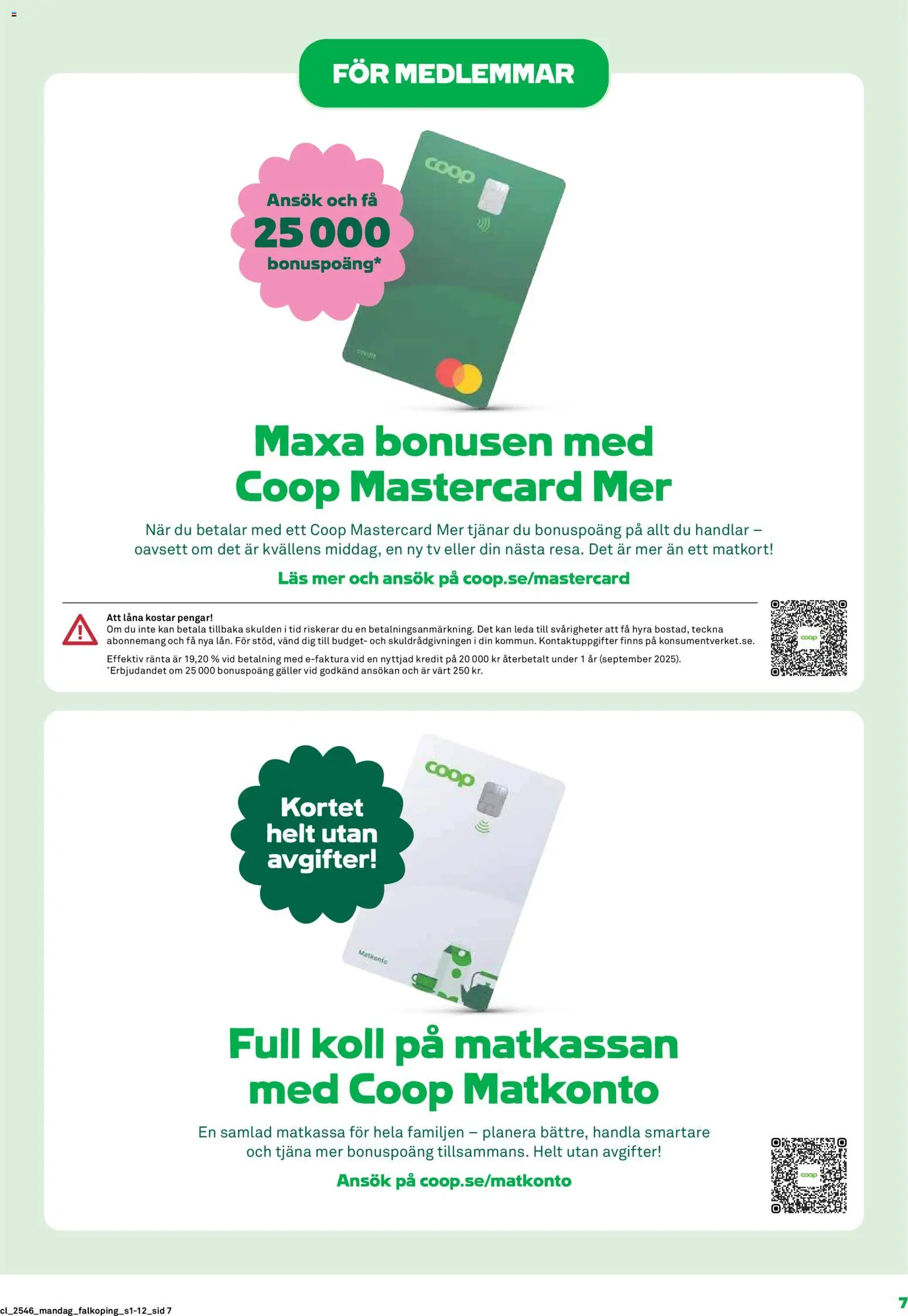 Coop reklamblad aktuell från 10.11.2025 | Sida: 7 | Produkter: Galler, Tv